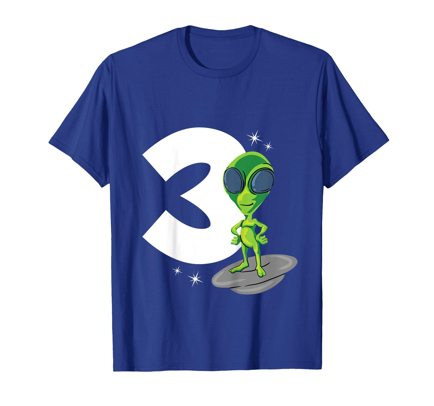 Kids 3 Years Old Boy Alien 3rd Birthday T-Shirt