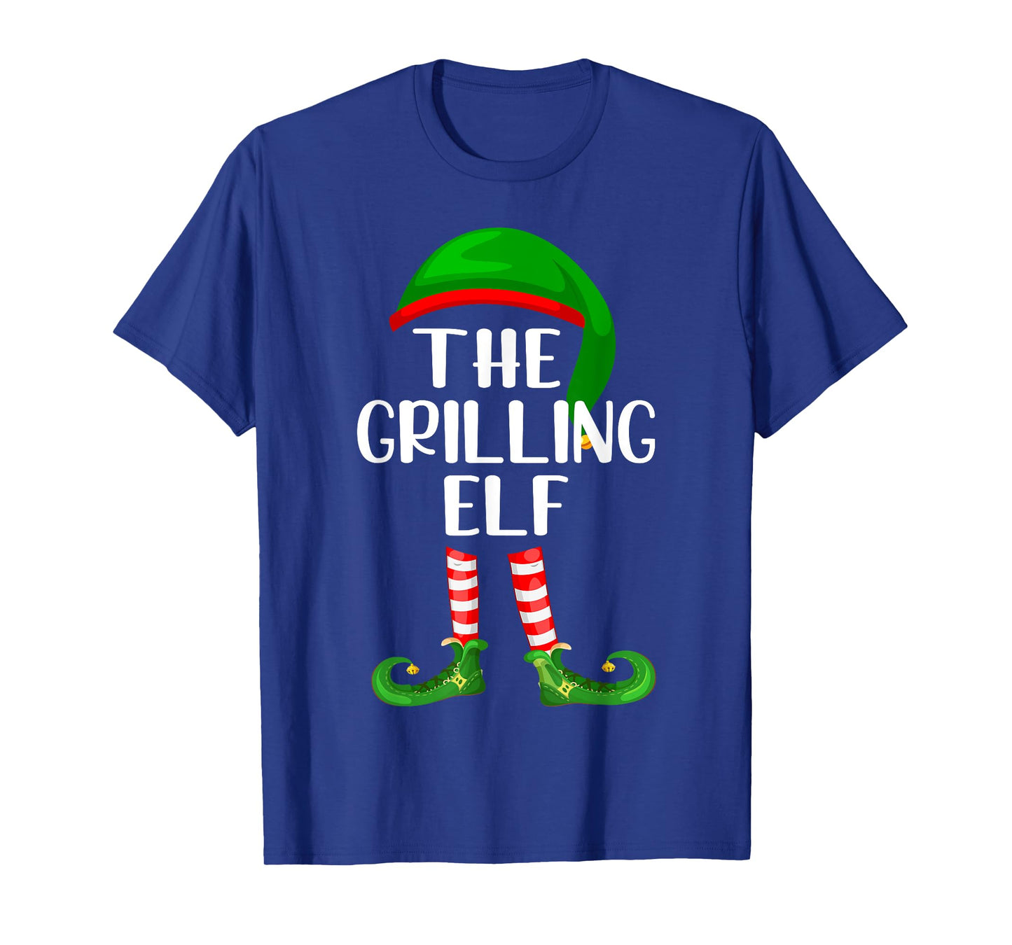 Funny The Grilling Elf Matching Family Christmas T-Shirt