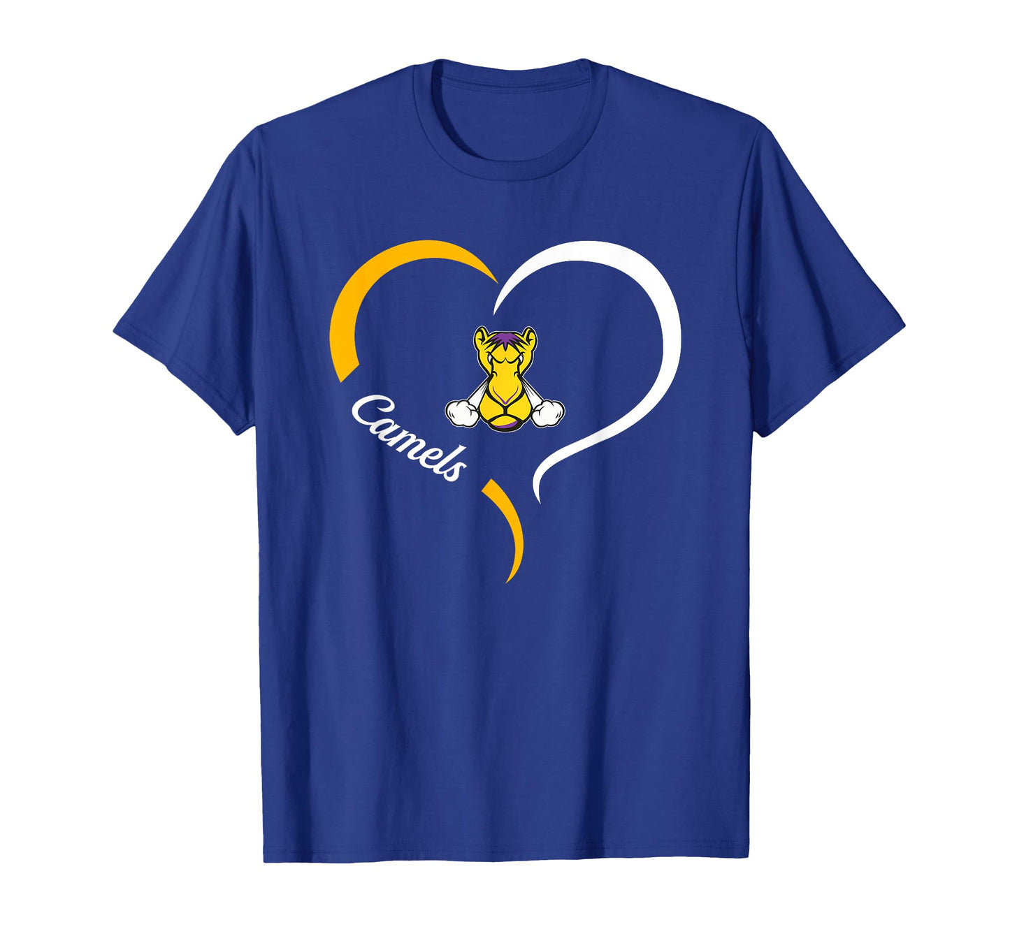Campbell County Camels Logo Half Heart Slogan HS T-Shirt