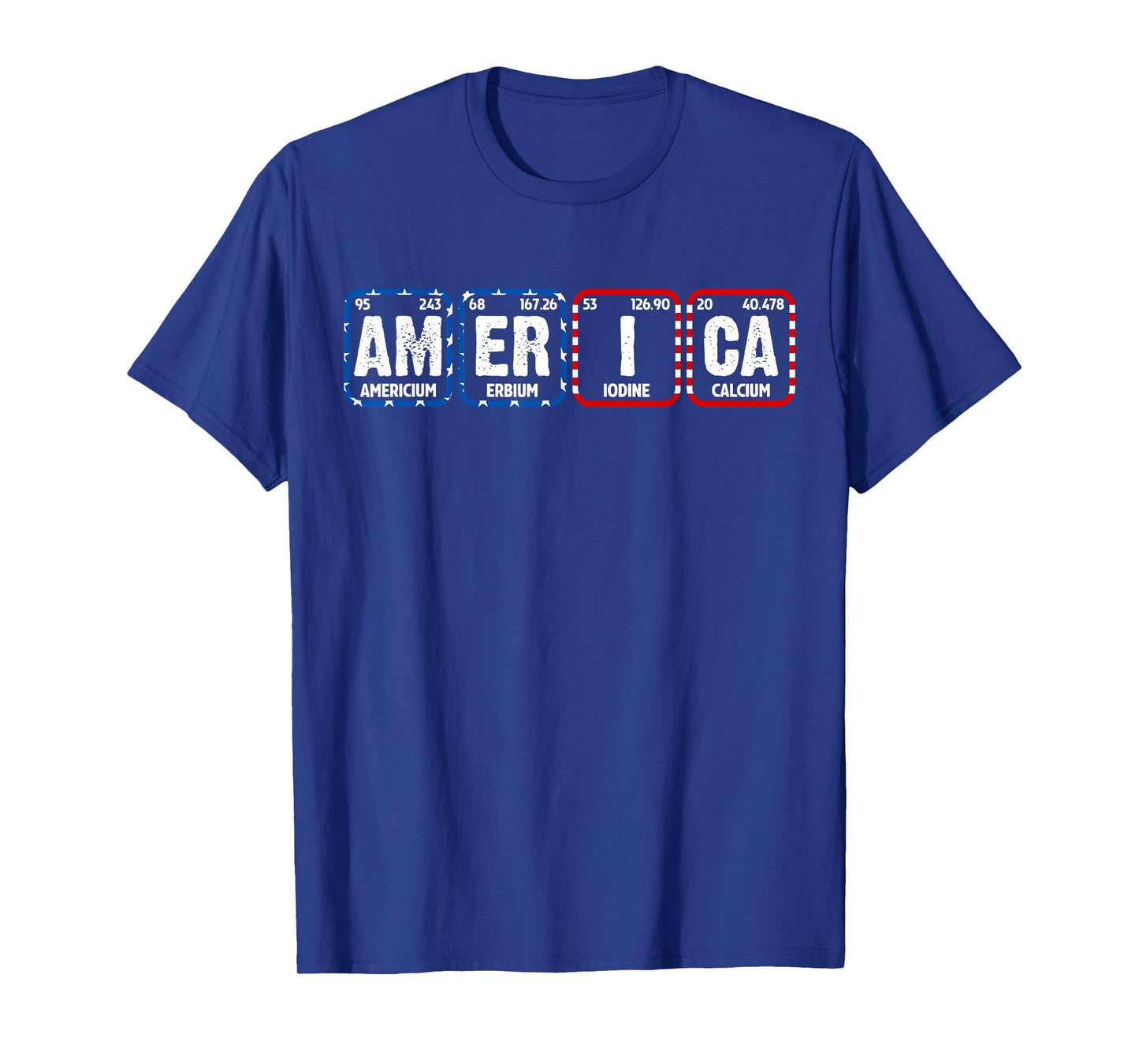 Patriotic USA Periodic Table America Chemistry Science T-Shirt