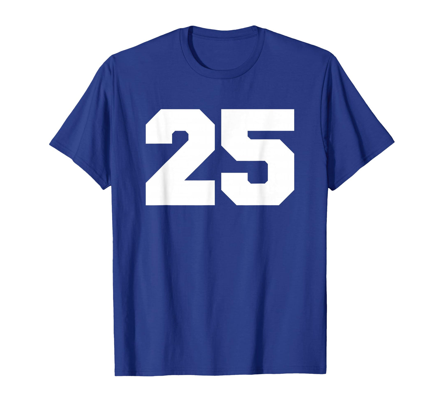 Number 25 Sports Jersey Player #25 Fan FRONT Print Varsity T-Shirt