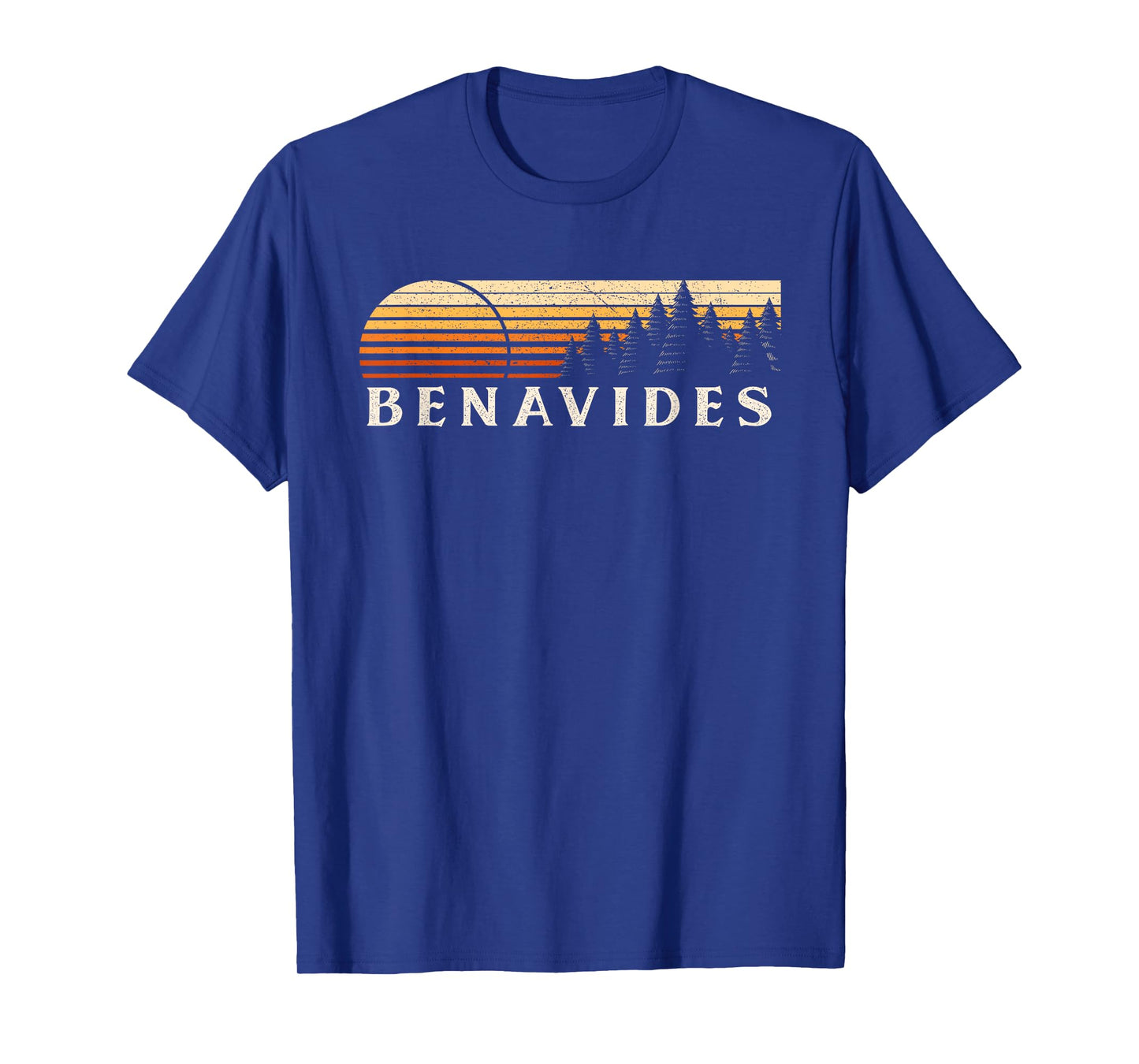 Benavides, TX Vintage Evergreen Sunset Eighties Retro T-Shirt