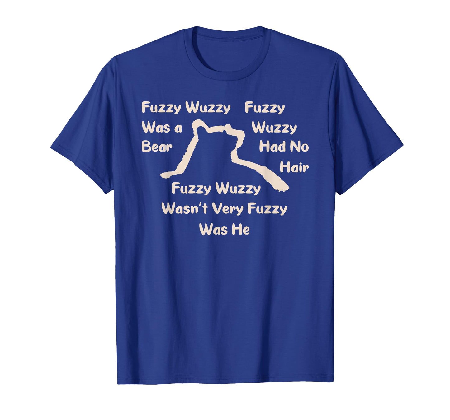 Fuzzy Wuzzy Was a Bear... Bear Head and Shoulders Silhouette T-Shirt
