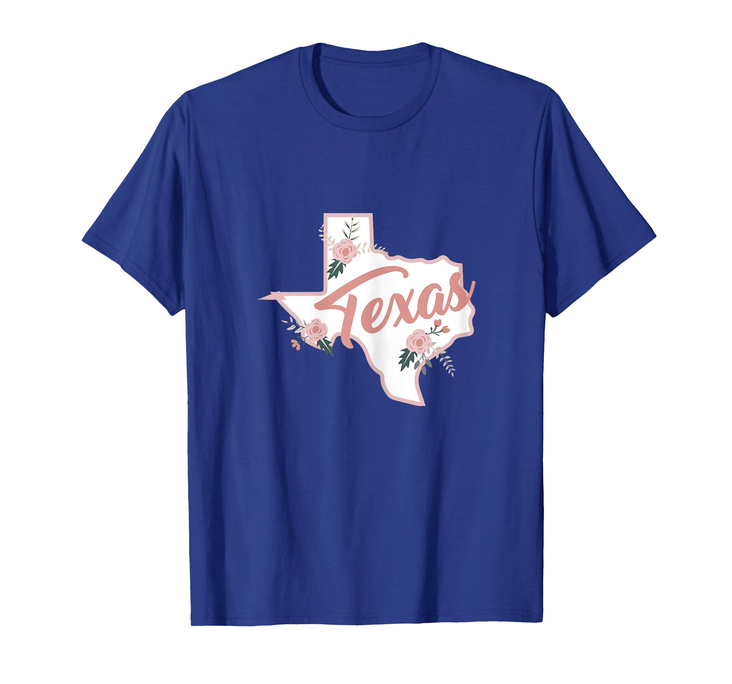 Cute Texas State Floral Rose T-Shirt
