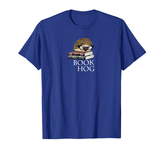 Book Hog Cute Hedgehog Reading Tee Shirt T-Shirt