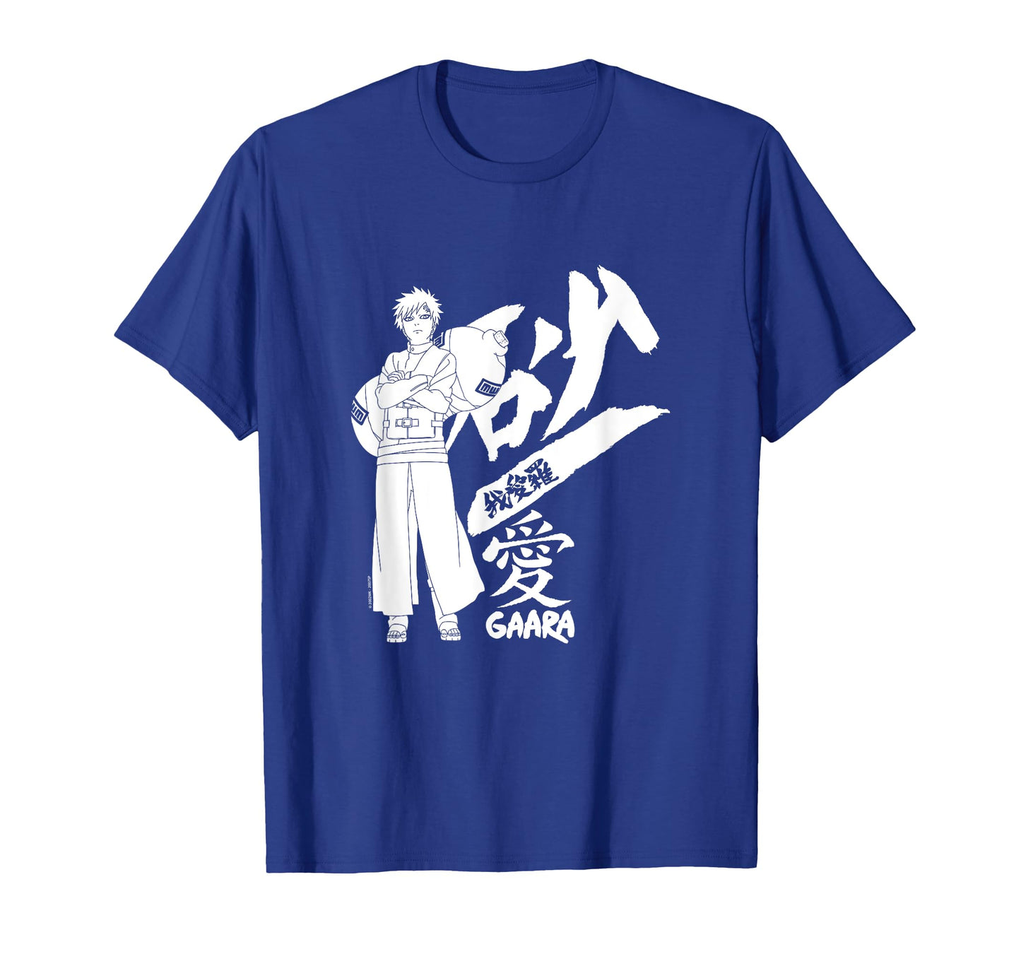 Naruto Shippuden Gaara Standing with Kanji Anime T-Shirt