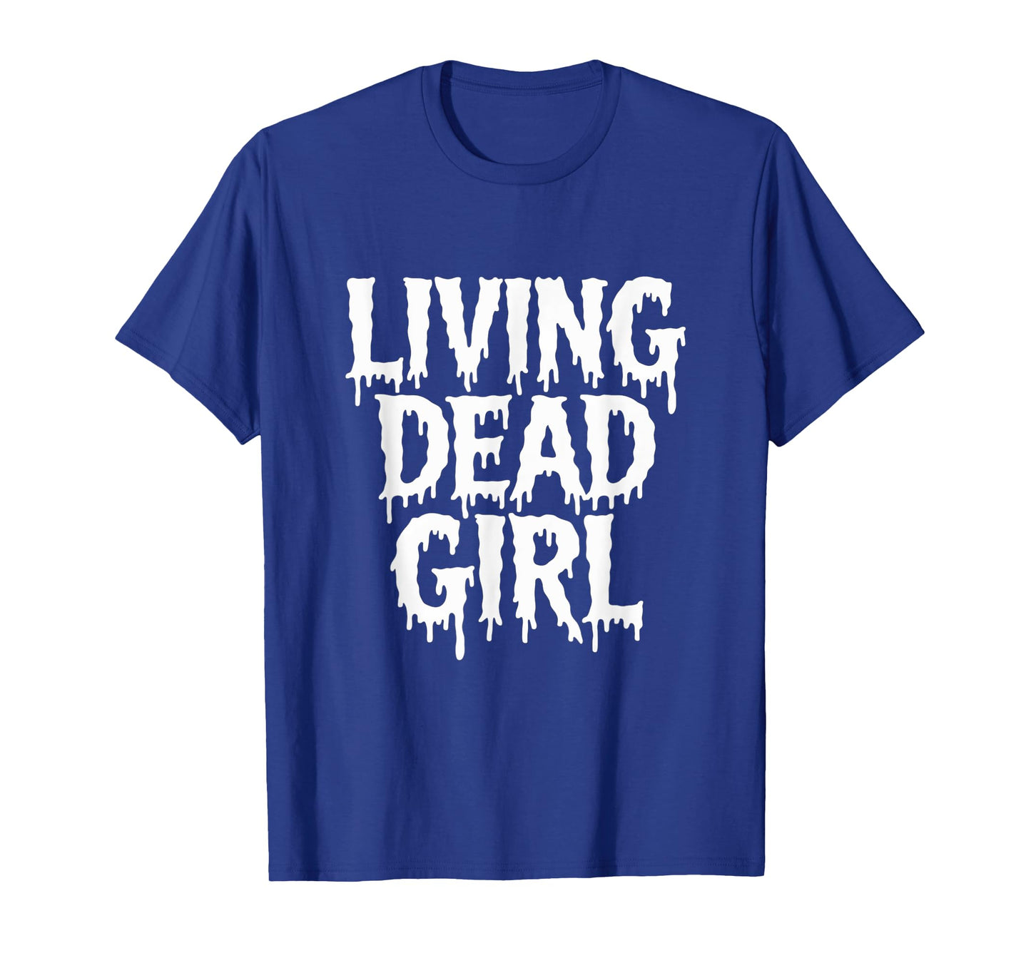 Dripping Blood Zombie Movie Living Dead Girl Halloween T-Shirt