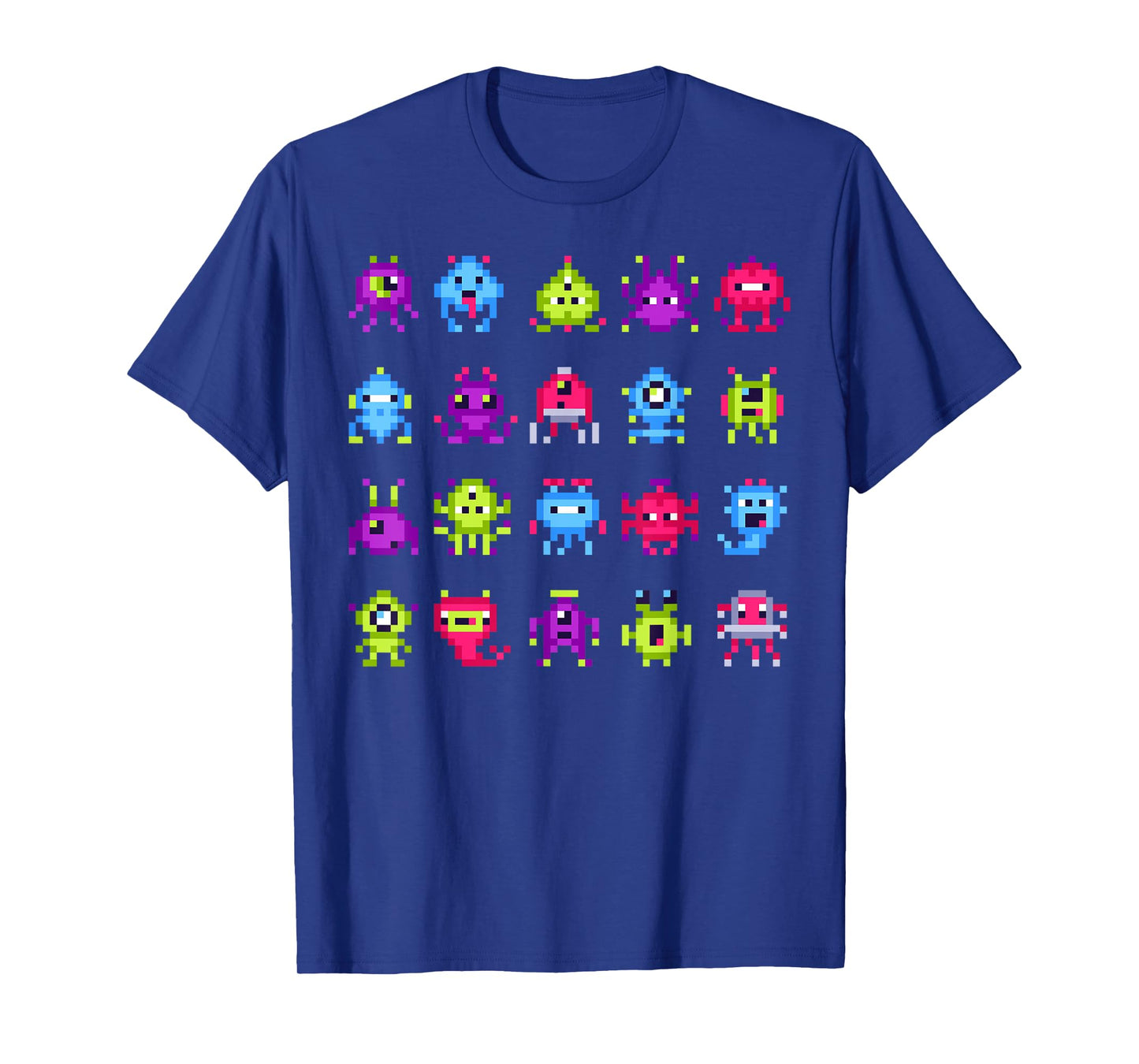 INVADERS Shirt I Love 80s Retro 8 Bit Pixel Space Monsters T-Shirt