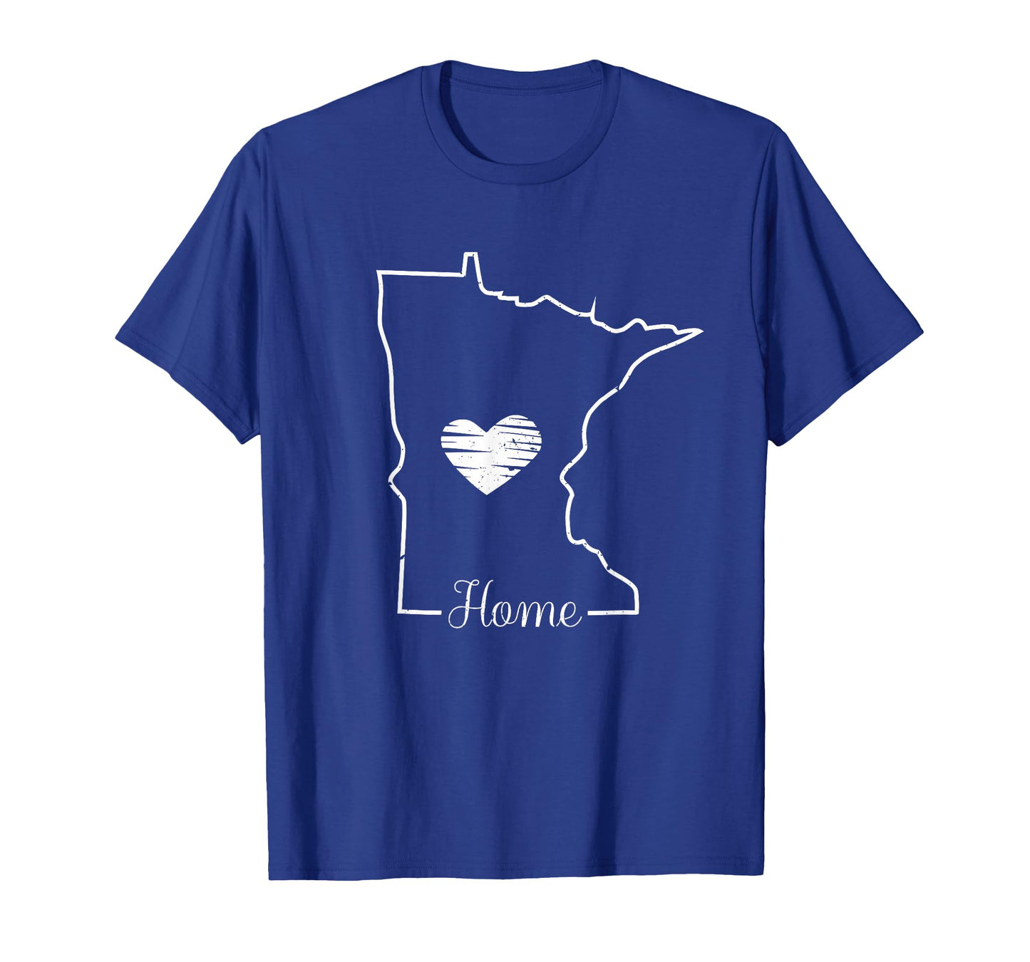 Minnesota Home Shirt MN Graphic Map with Heart T-Shirt