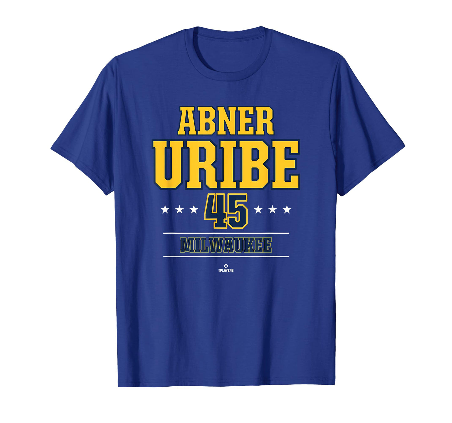 Baseball Star Abner Uribe Milwaukee MLBPA T-Shirt