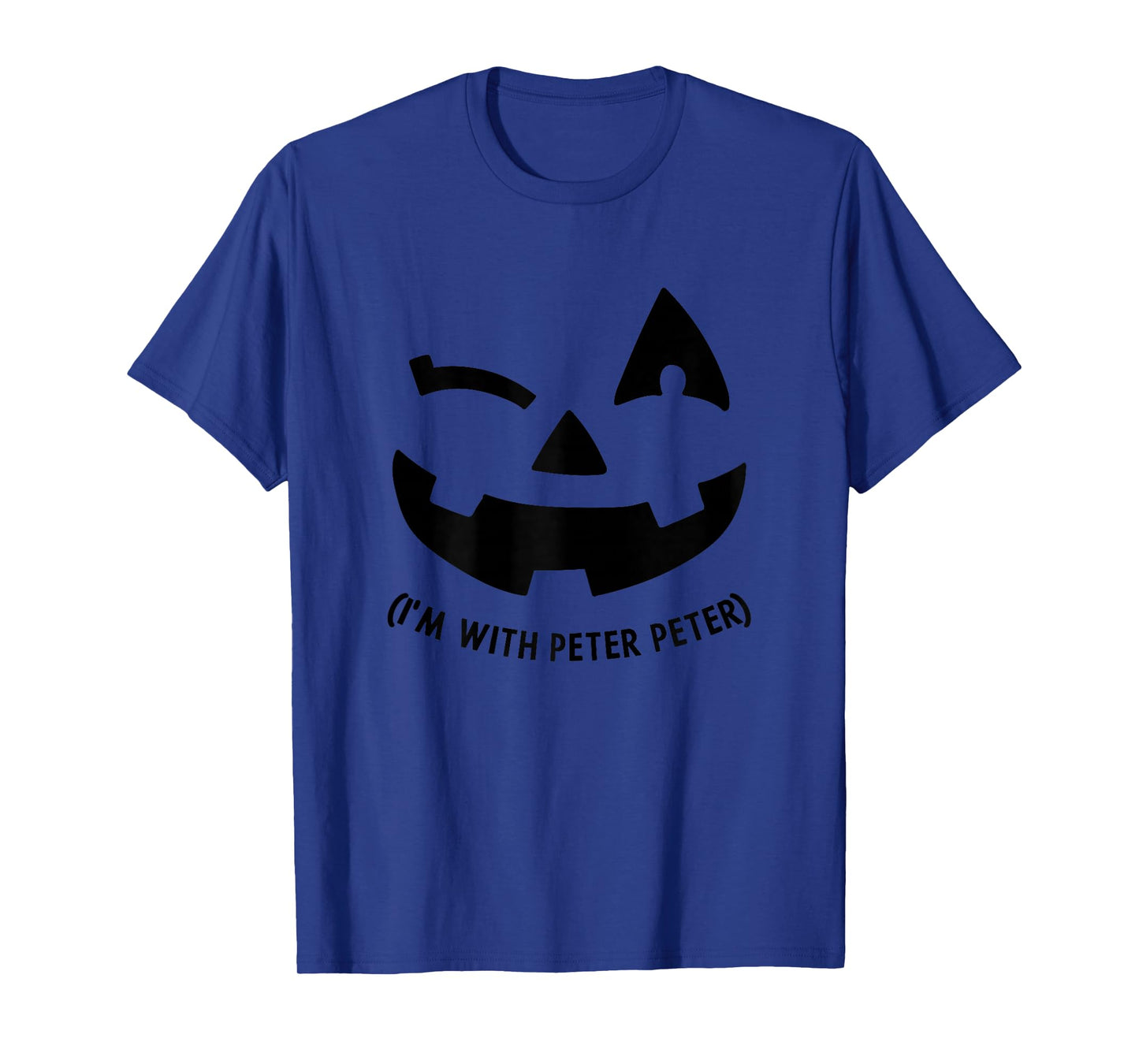 Im With Peter Couple Halloween Adult Women Her Eater Pumpkin T-Shirt