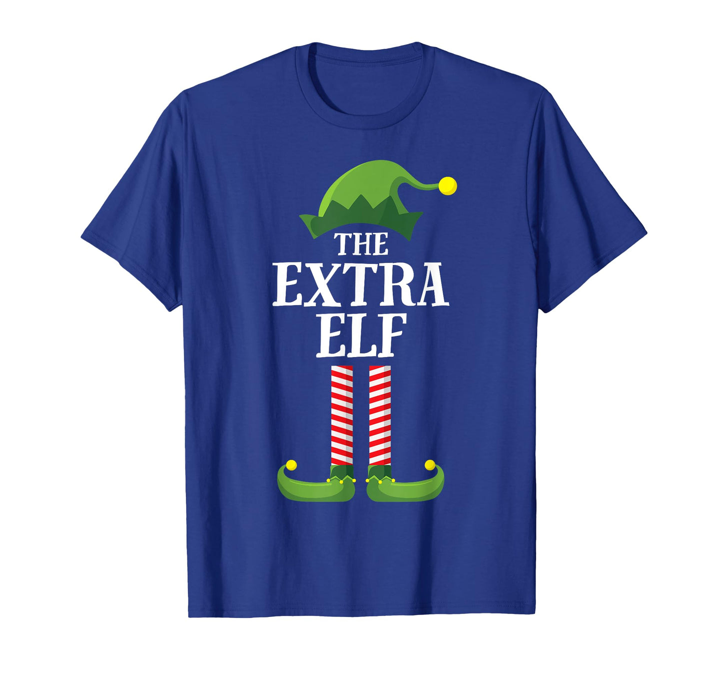Extra Elf Matching Family Group Christmas Party Funny Elf T-Shirt