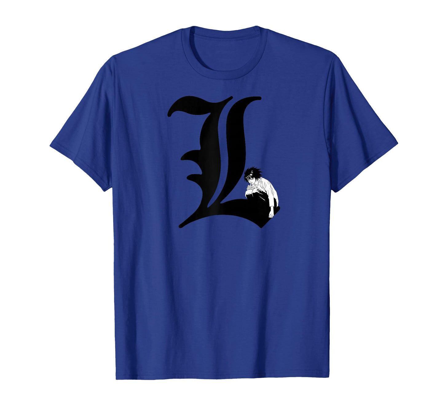 Death Note L Symbol Anime Raglan Baseball Tee
