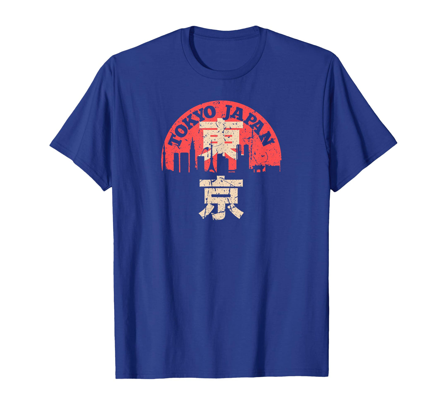 Tokyo Japan Skyline Japanese Kanji Character Tokyo Souvenir T-Shirt