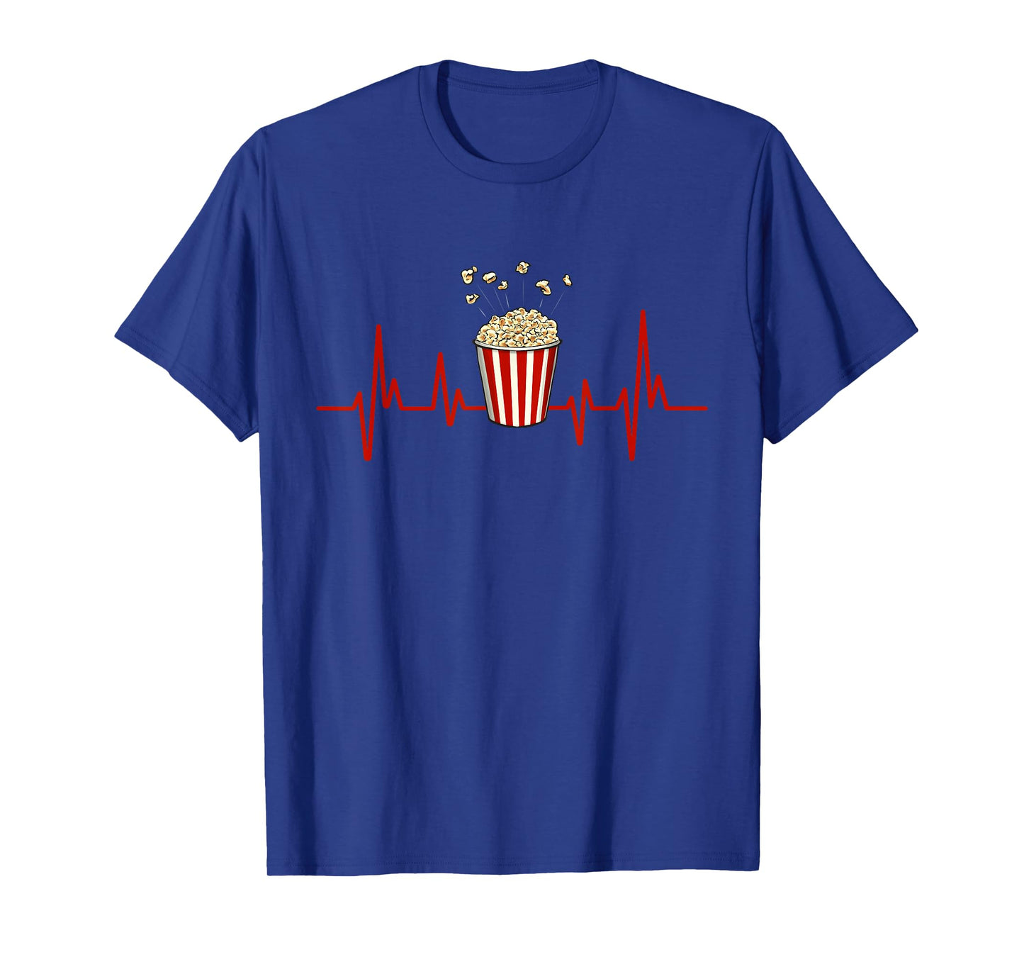 Popcorn Lover Movie Night Snack Heartbeat Popcorn T-Shirt