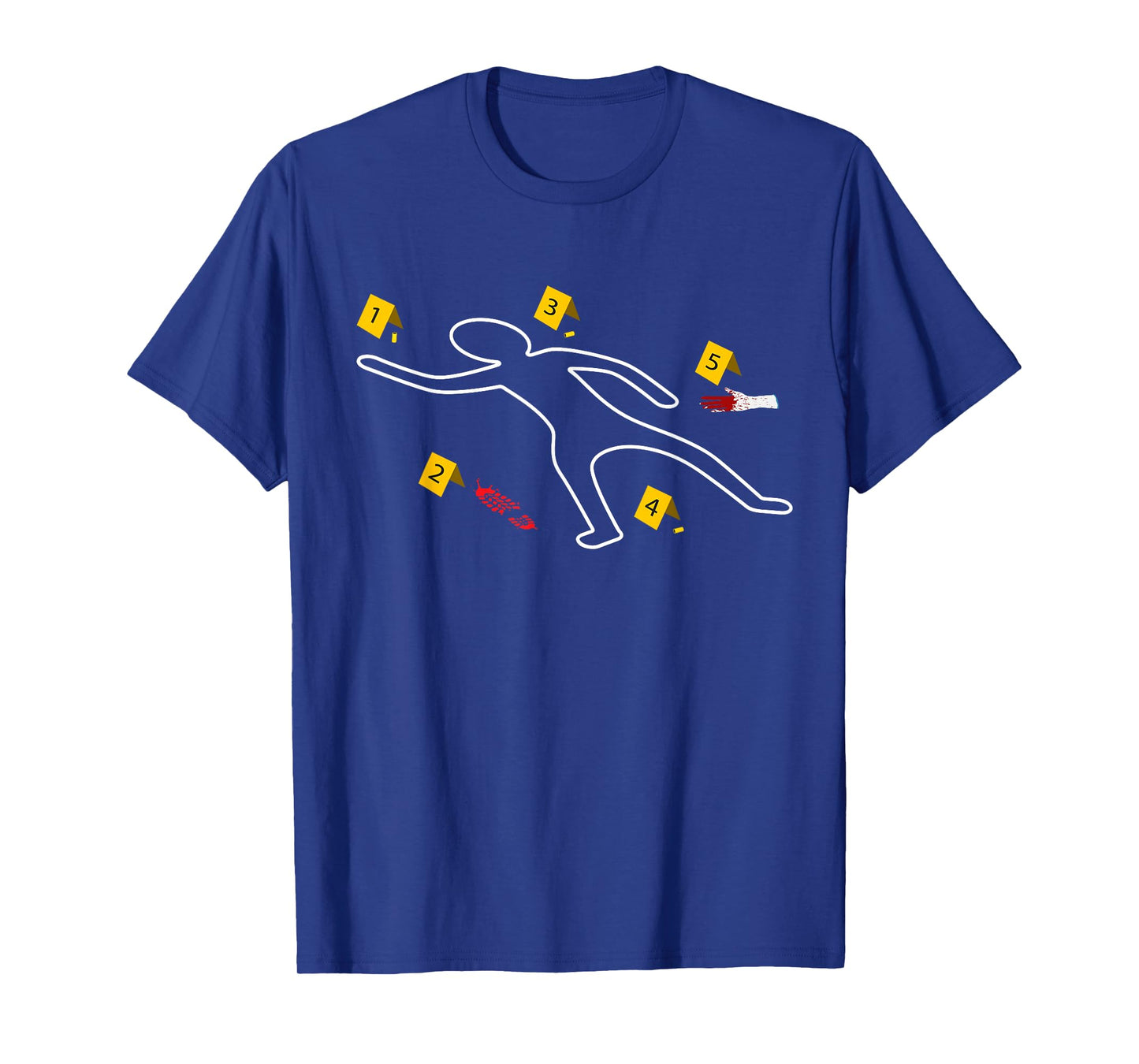 Victim Murder Crime Scene Chalk Outline True Crime T-Shirt