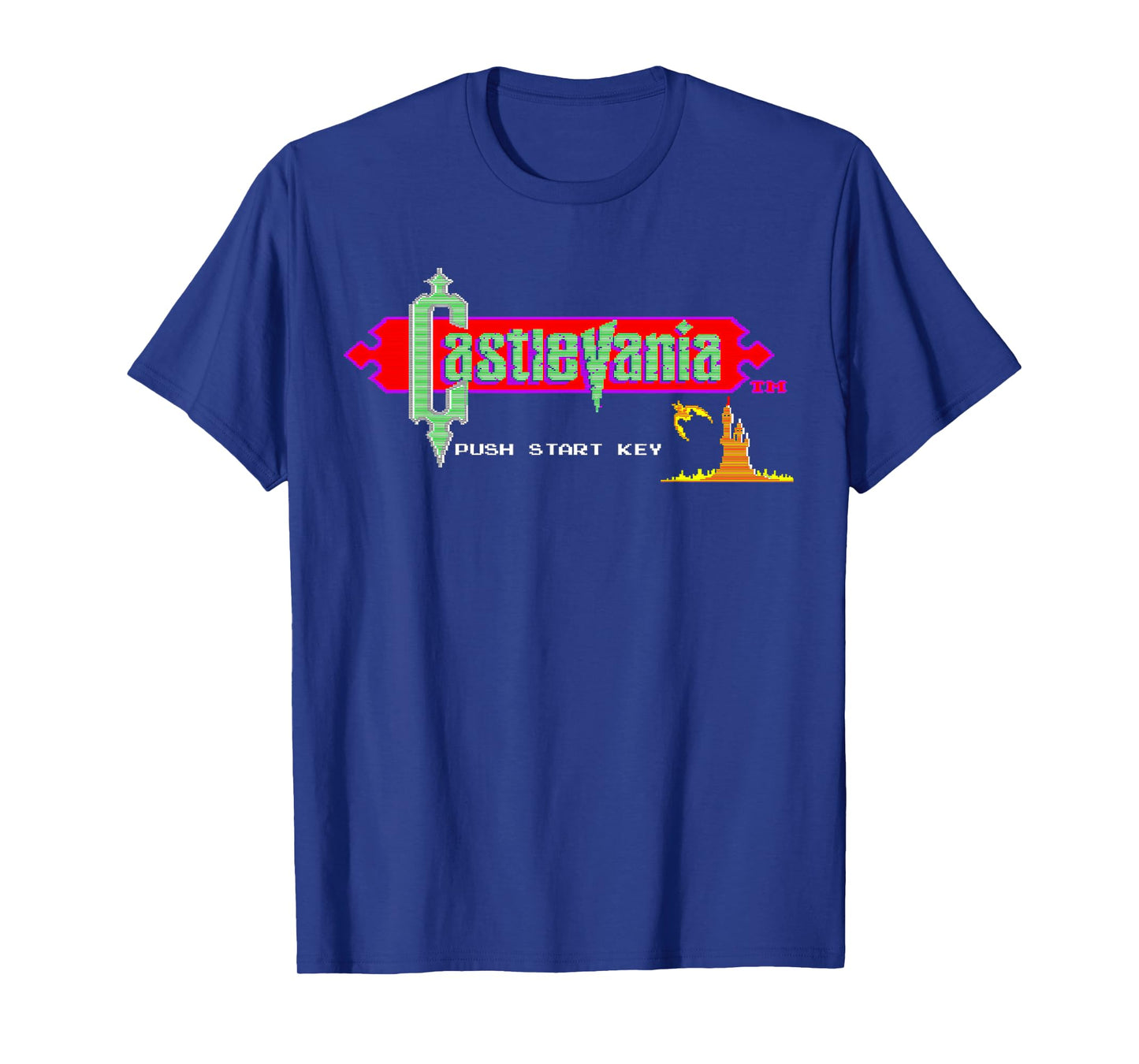 Castlevania Title Screen Retro Gaming Castle Epic Adventure T-Shirt