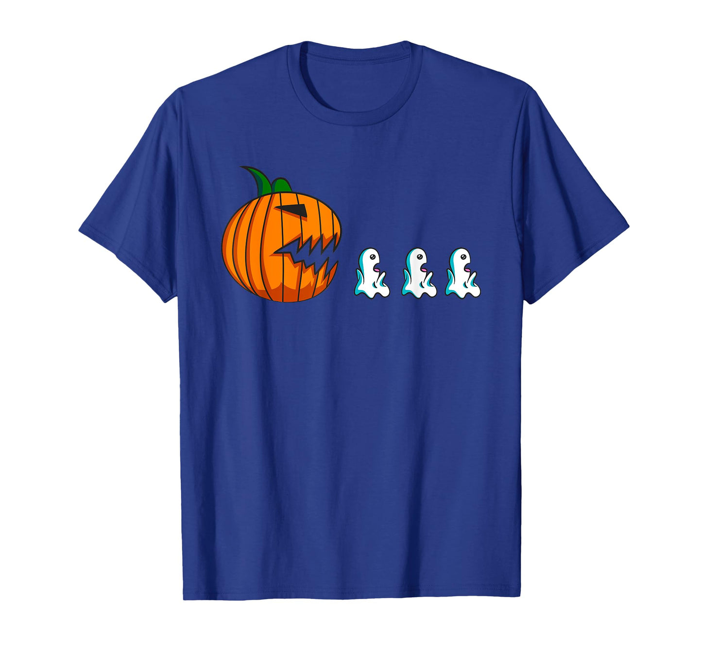 Pumpkin Ghosts Funny Halloween For Women Kids Men T-Shirt