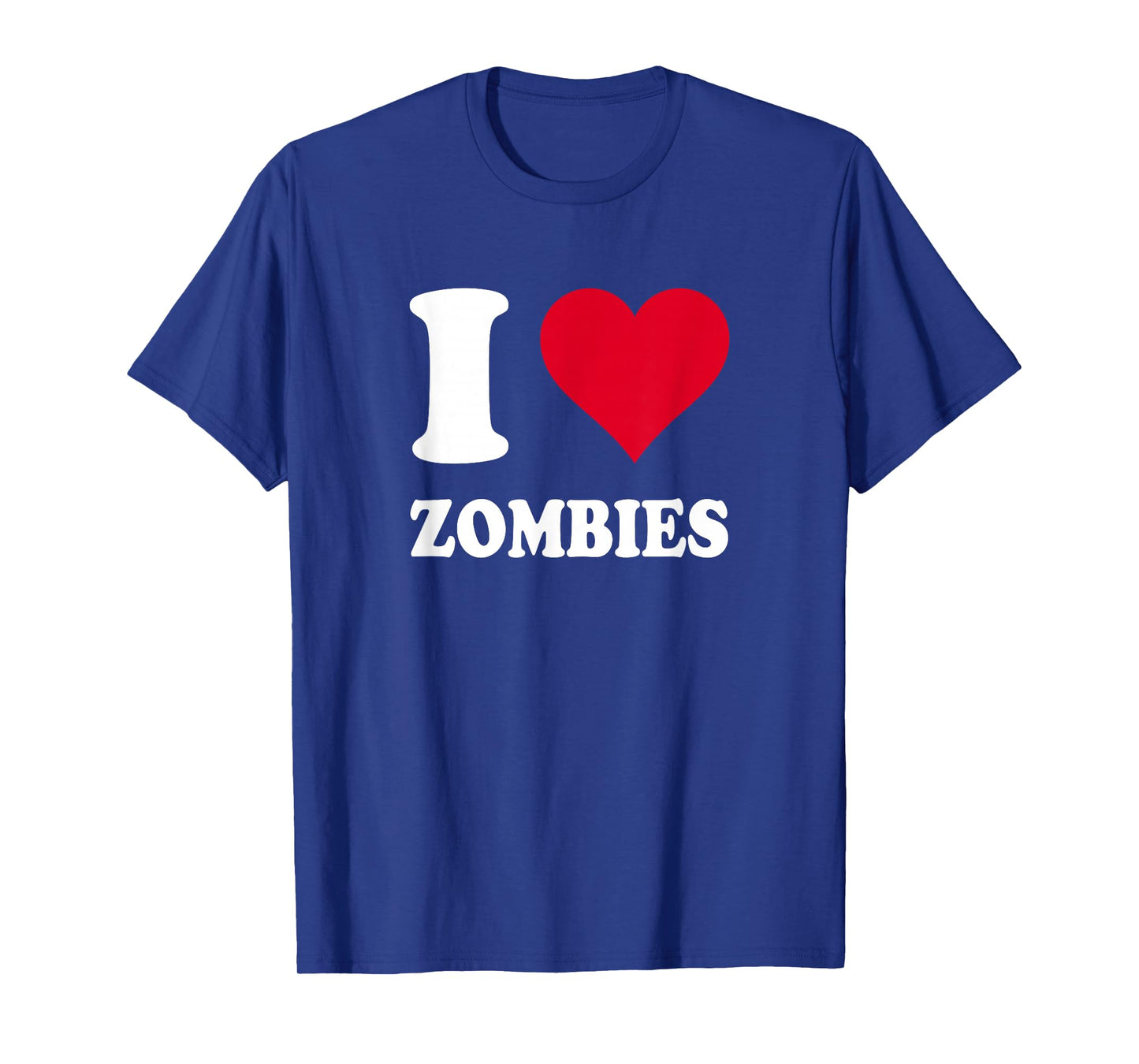 Red Heart I Love Zombies T-Shirt
