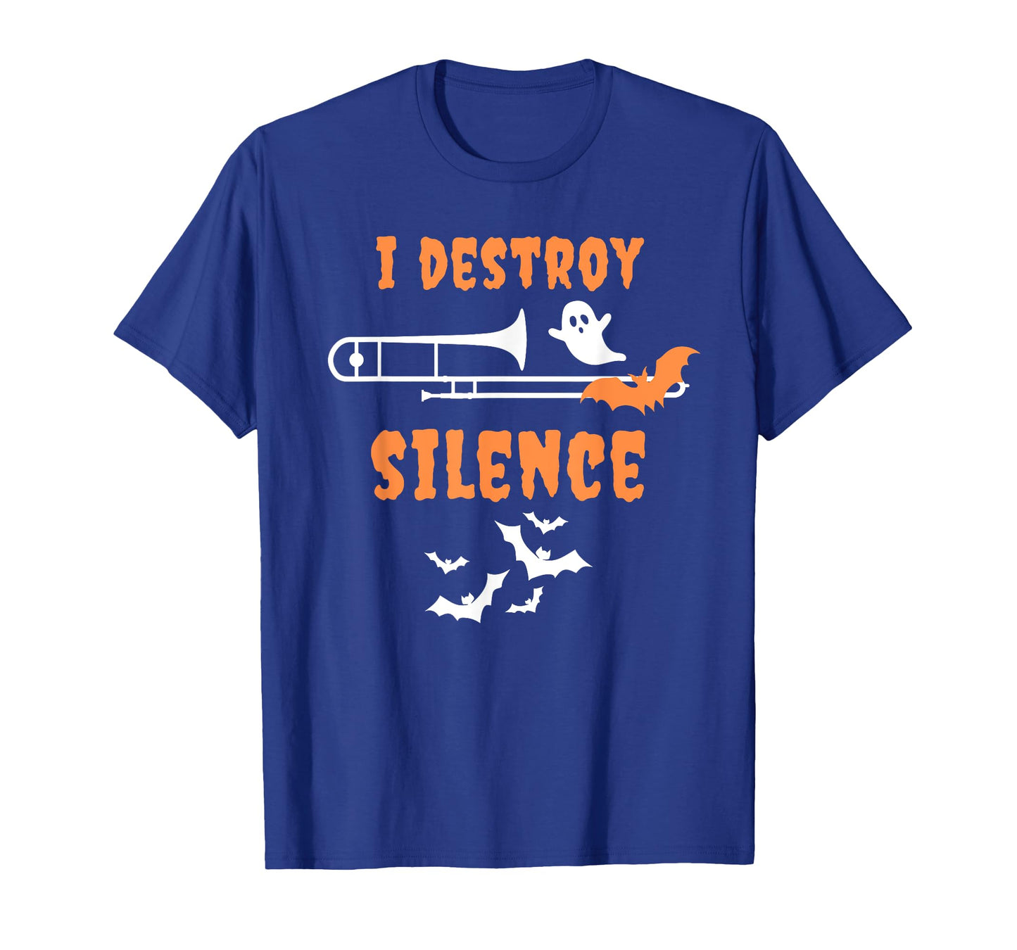 Halloween Trombone Musician School Band Spooky T-Shirt