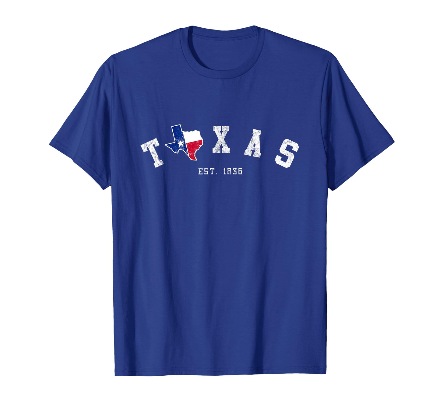 Texas T Shirt Vintage Texas State Est. 1836 With Texan Flag T-Shirt