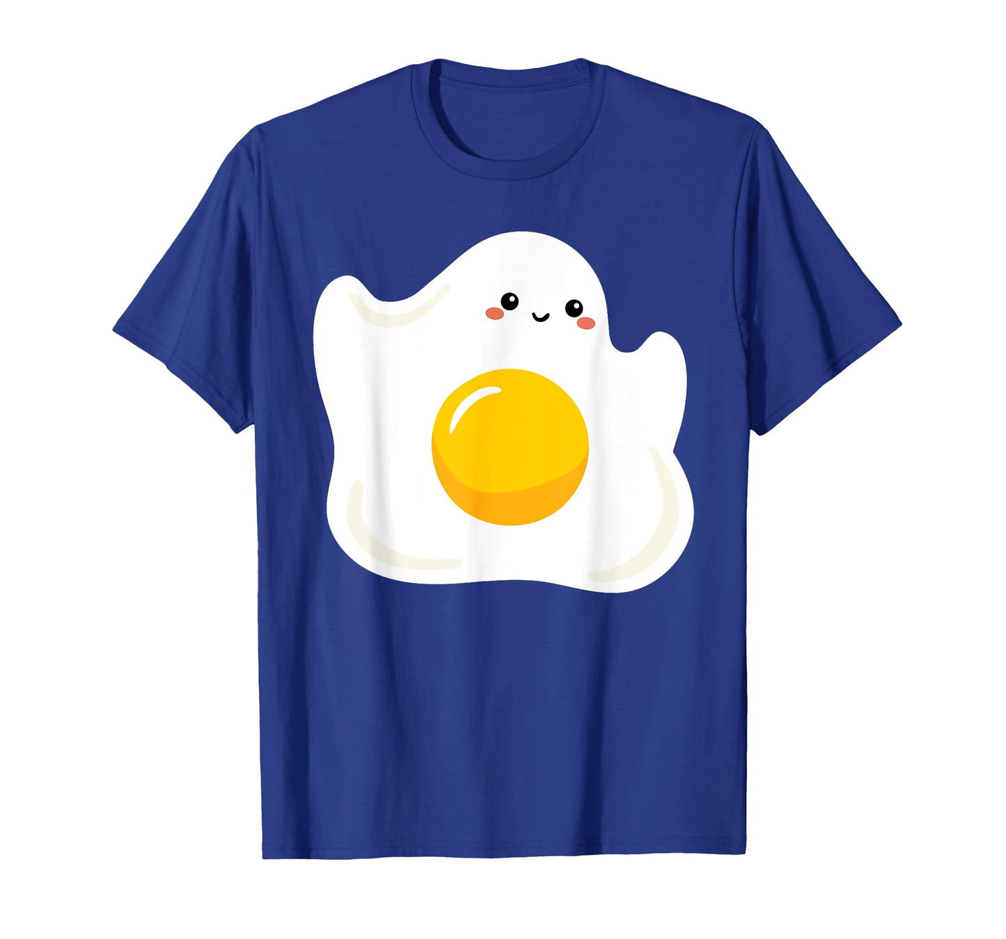 Cute Ghost Fried Egg Costume Funny Halloween Egg T-Shirt