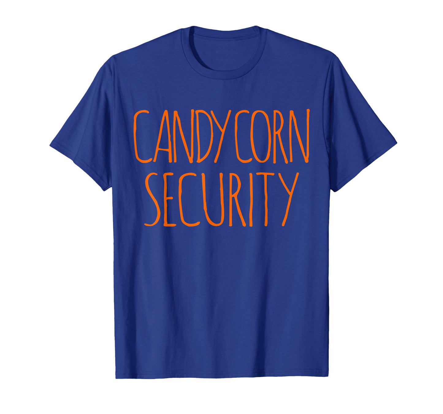 HALLOWEEN COSTUME CANDY CORN SECURITY DECORATIONS MEN LADIES T-Shirt