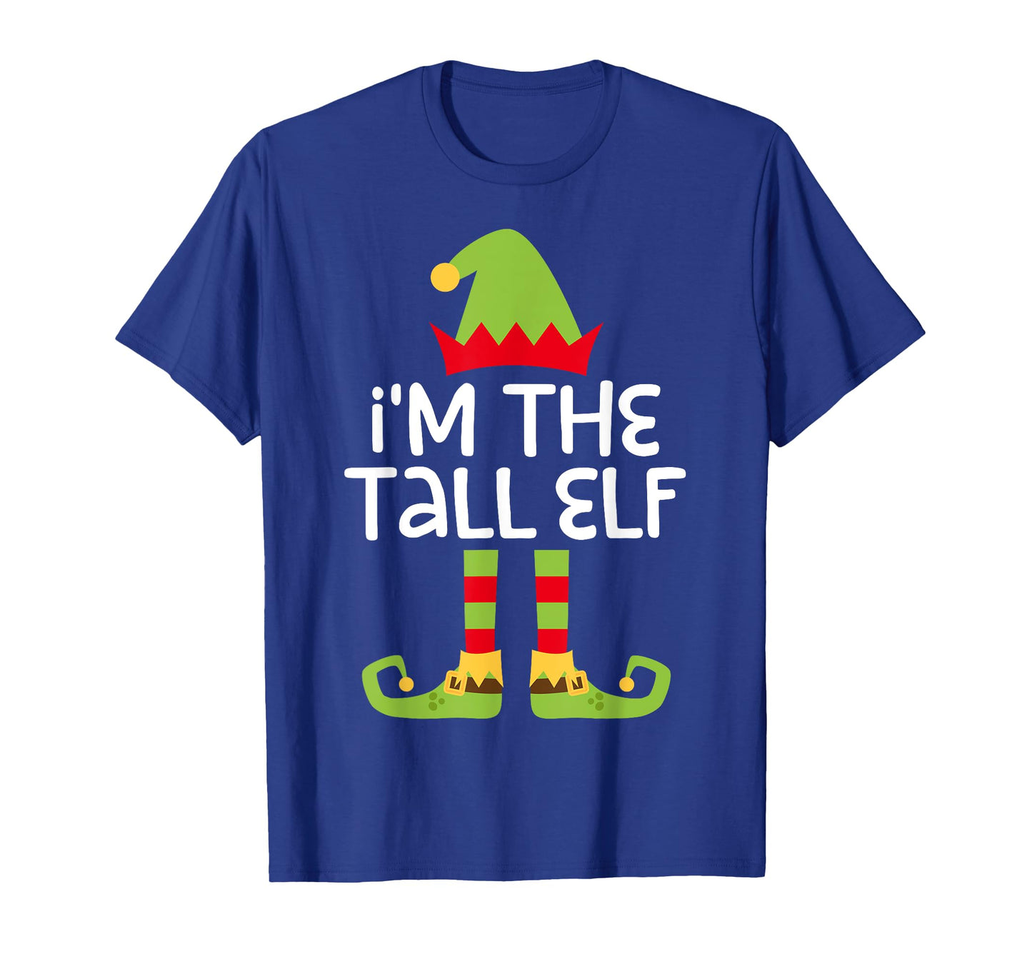 Im The Elf Costume Shirts Unisex-Adults I'm The Tall Elf T-Shirt Black Medium