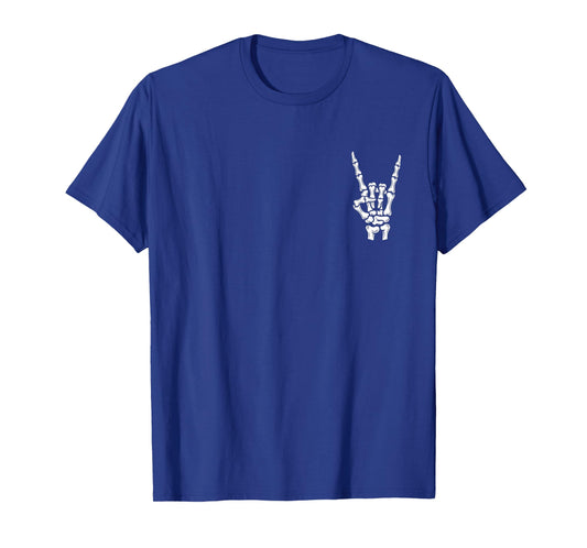Skeleton Gesture Minimal Style Tee T-Shirt