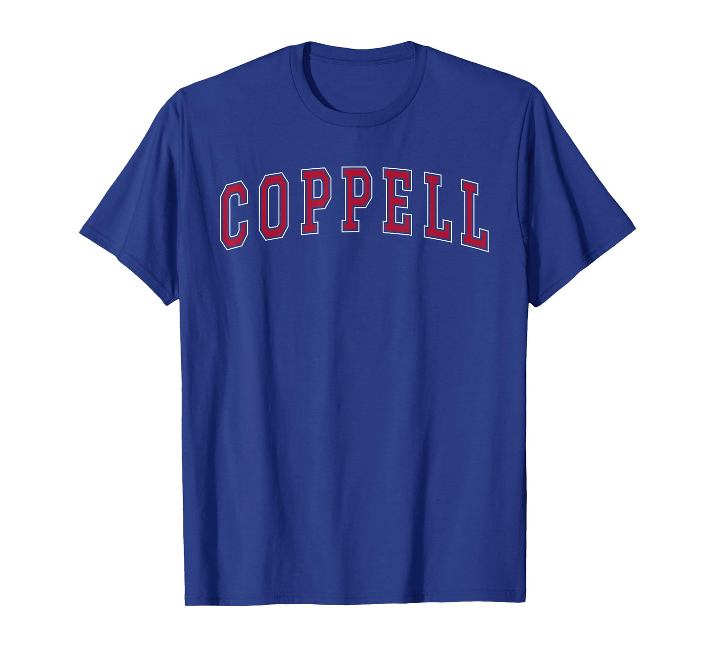 Coppell Texas Souvenir Sport College Style Text T-Shirt