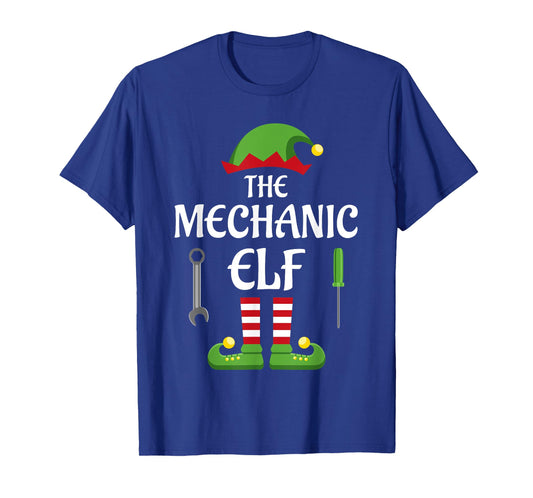 Mechanic Elf Family Matching Group Christmas T-Shirt