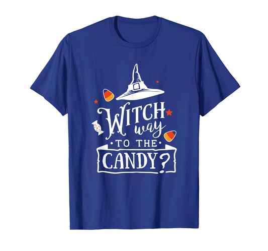 Witch Way To The Candy Halloween T-Shirt