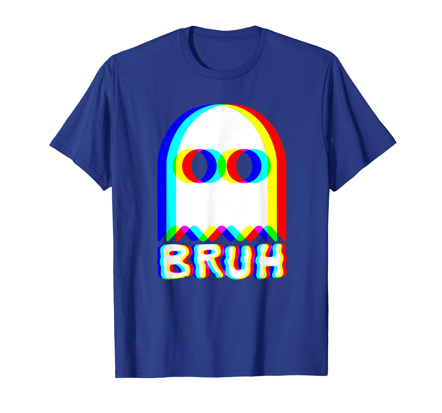 Bruh Ghost Trippy Vaporwave Techno Rave EDM Music Festival T-Shirt