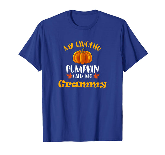 MY FAVORITE PUMPKIN CALLS ME GRAMMY AUTUMN FAMILY NAMES T-Shirt