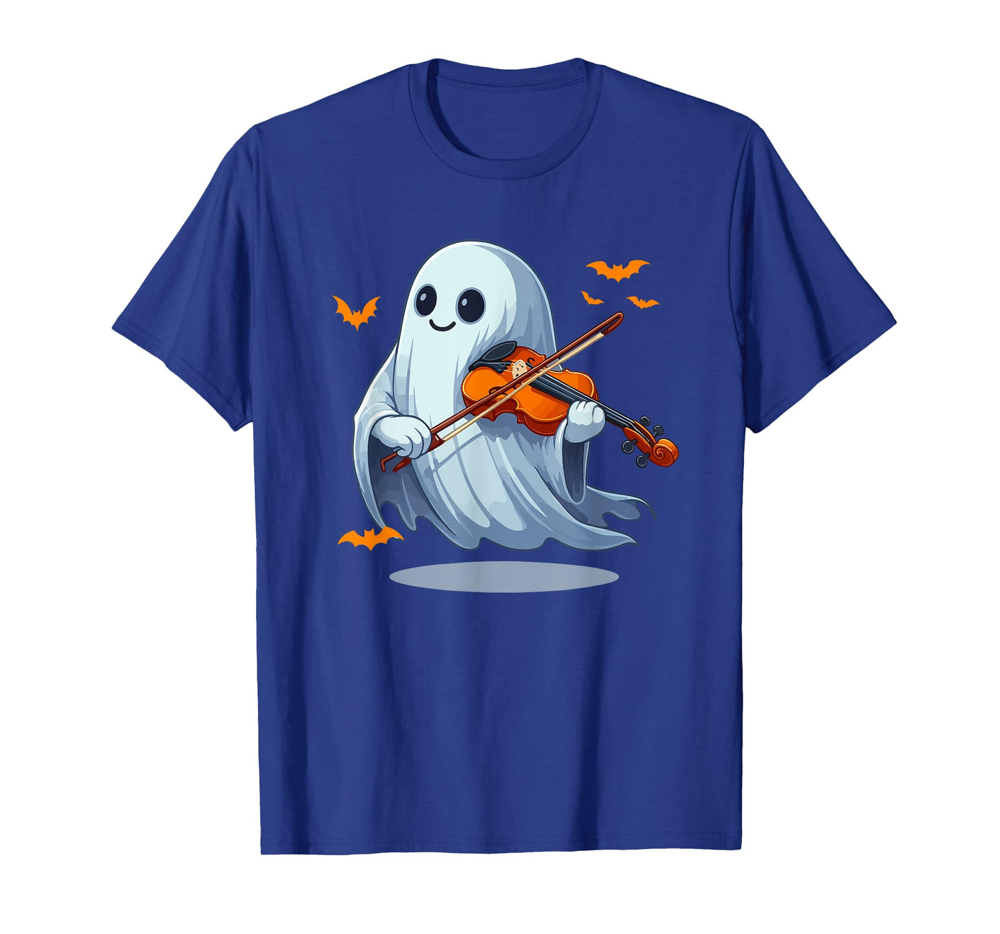 Boo Ghost Playing Violin Halloween Musical Instrument T-Shirt