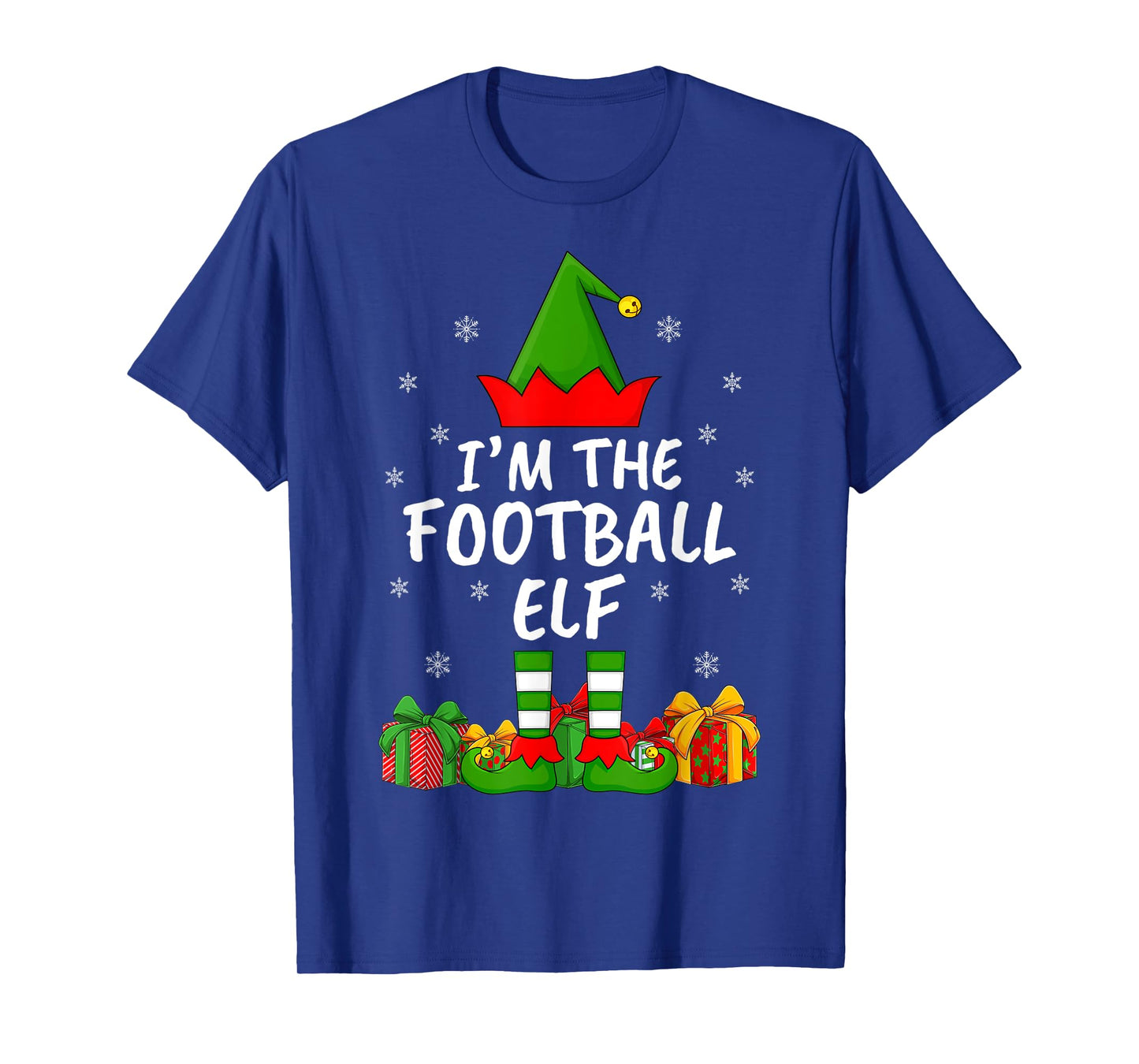 Xmas Family Matching Funny I'm The Football Elf Christmas T-Shirt