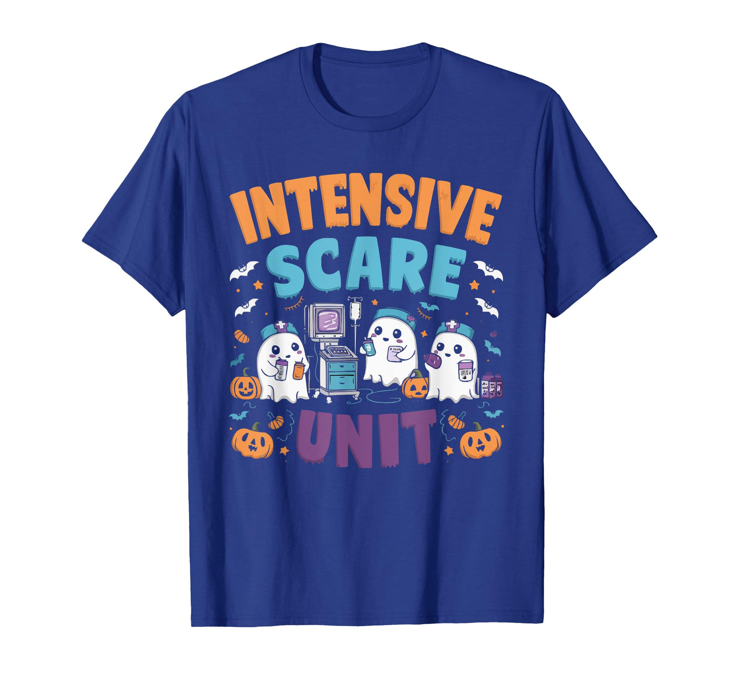ICU Nurse Halloween Emergency Room Nursing Trick Or Treat T-Shirt