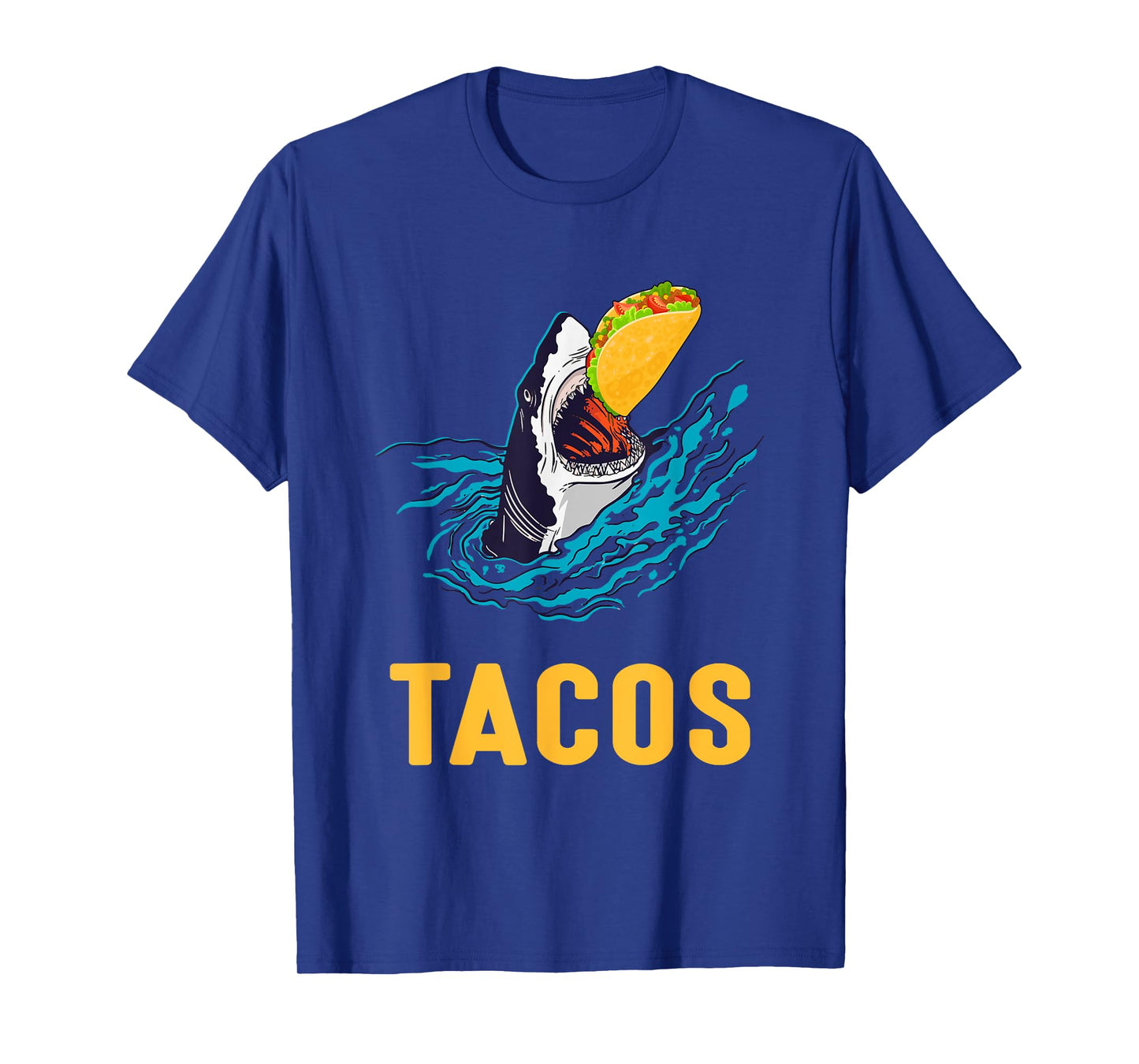 Mens Womens Tacos Shark Jaws Taco Lover T-Shirt