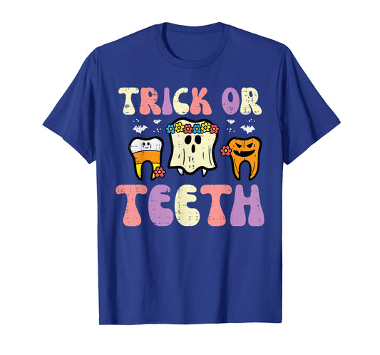 Halloween Dentist Trick Or Teeth Dental Tooth Costume Women T-Shirt