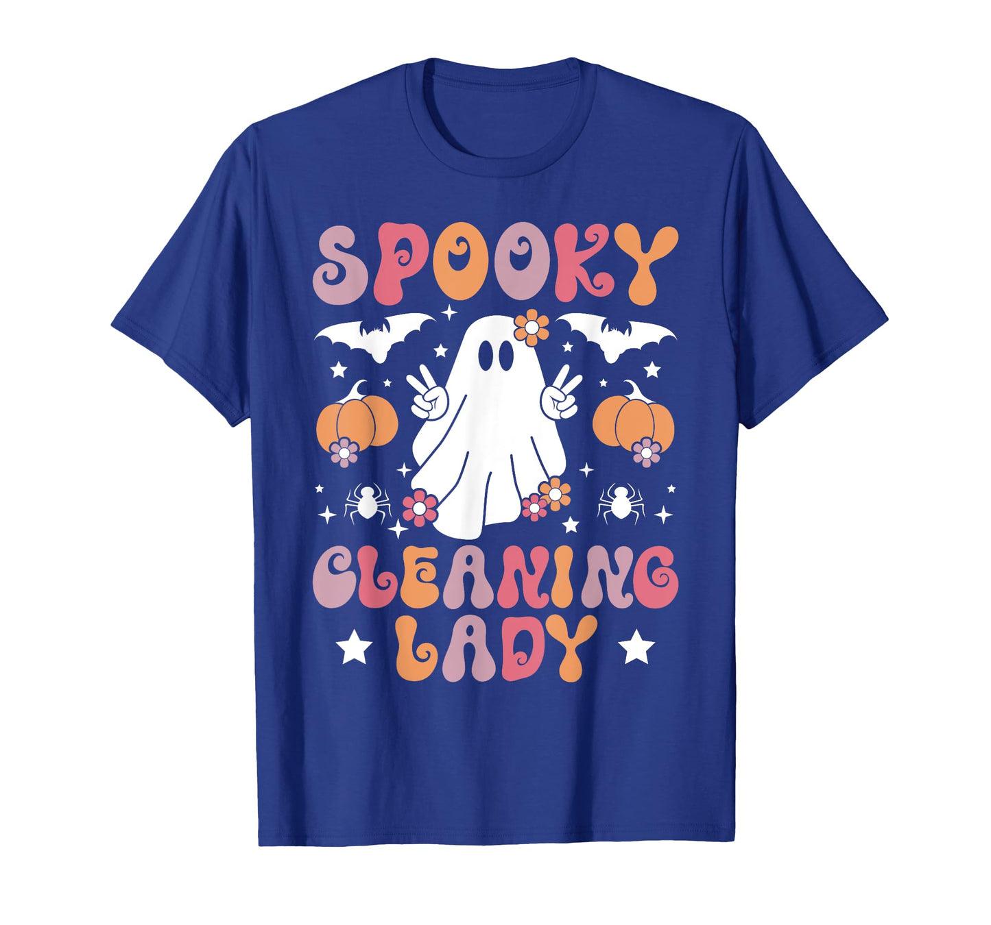 Spooky Cleaning Lady Halloween Housekeeping Cleaner T-Shirt