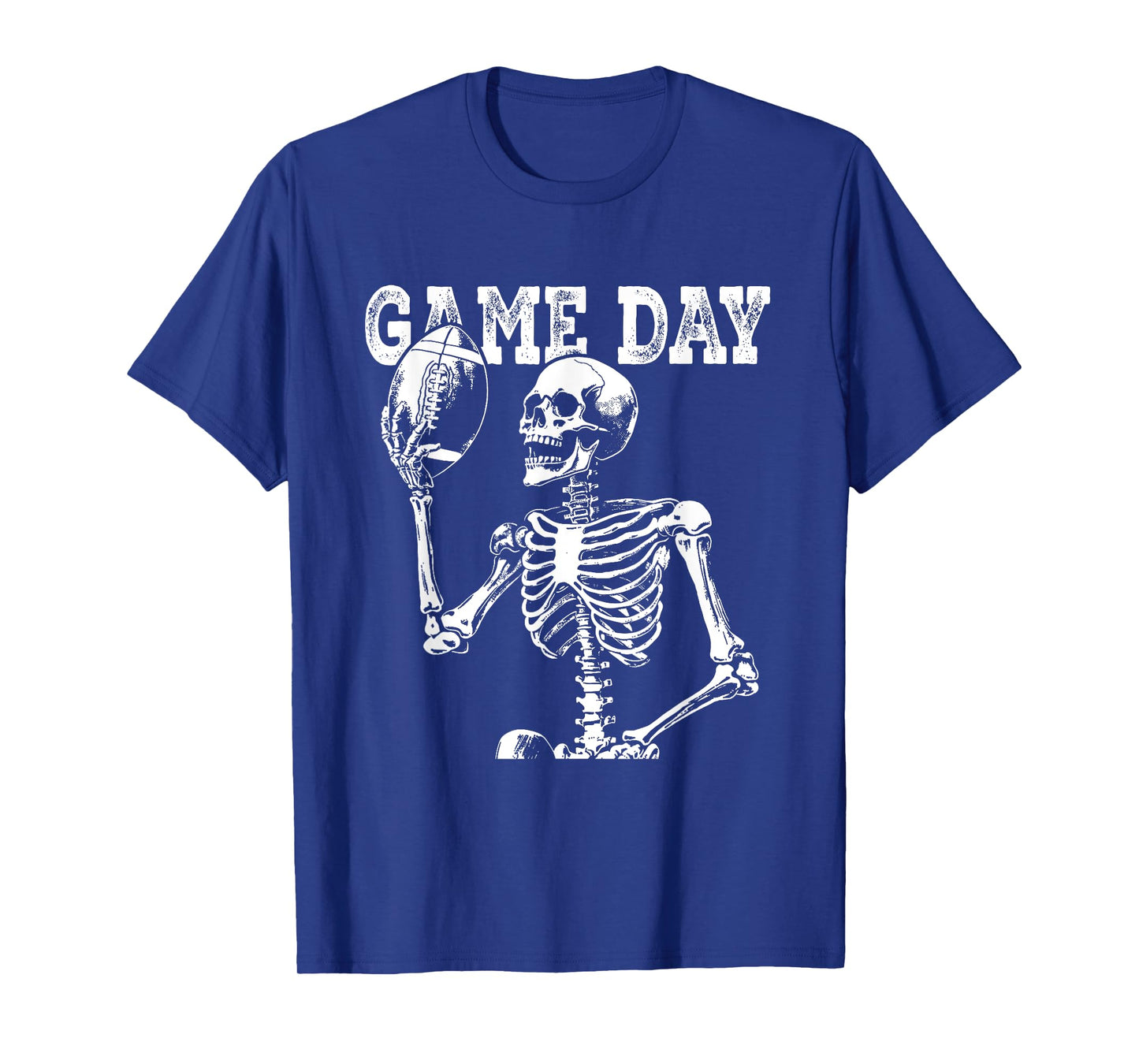 Halloween American Football Skeleton For Men Boys Game Day T-Shirt