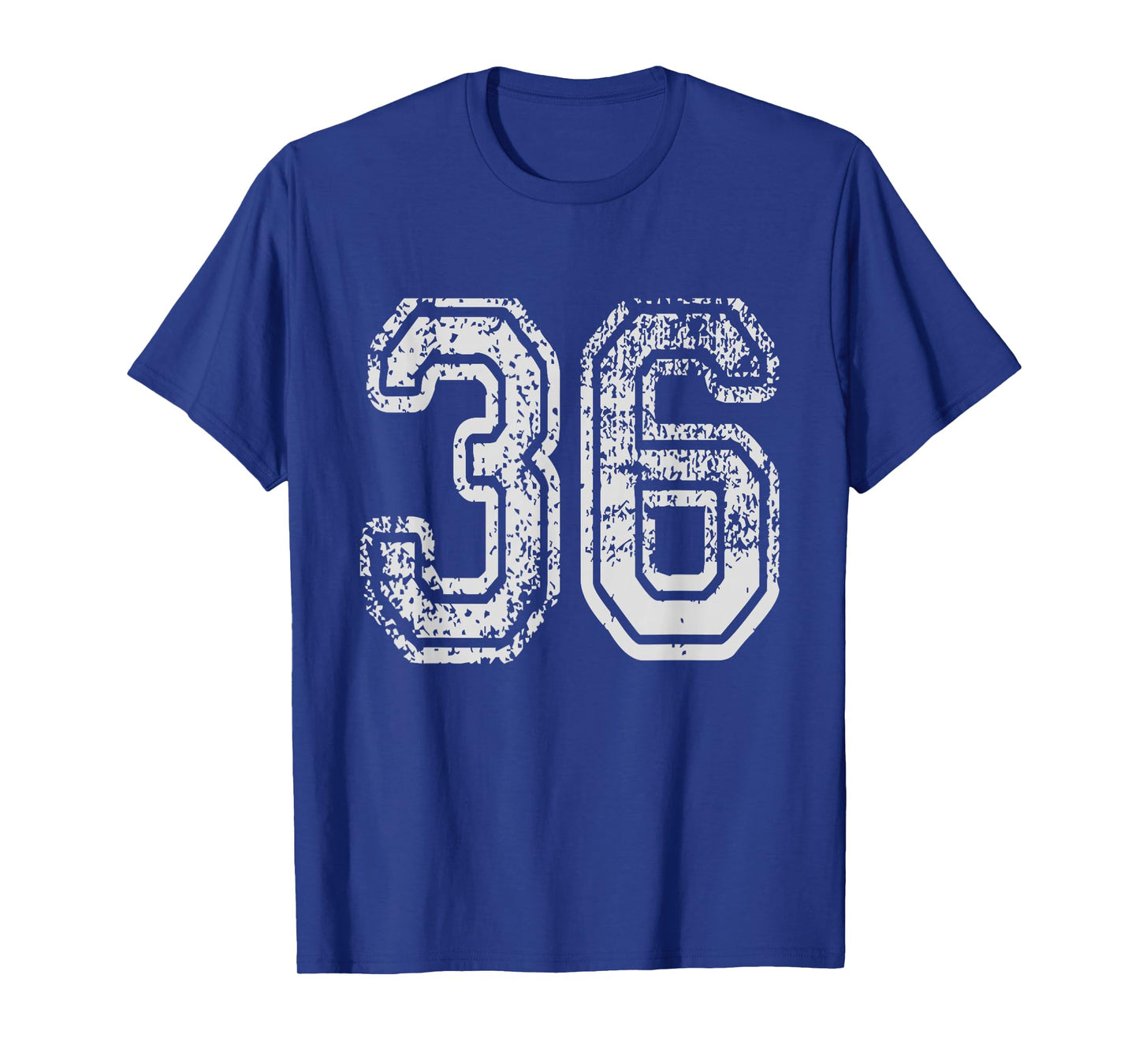 Team Jersey Uniforms Number 36 School Sports 36th Birthday T-Shirt
