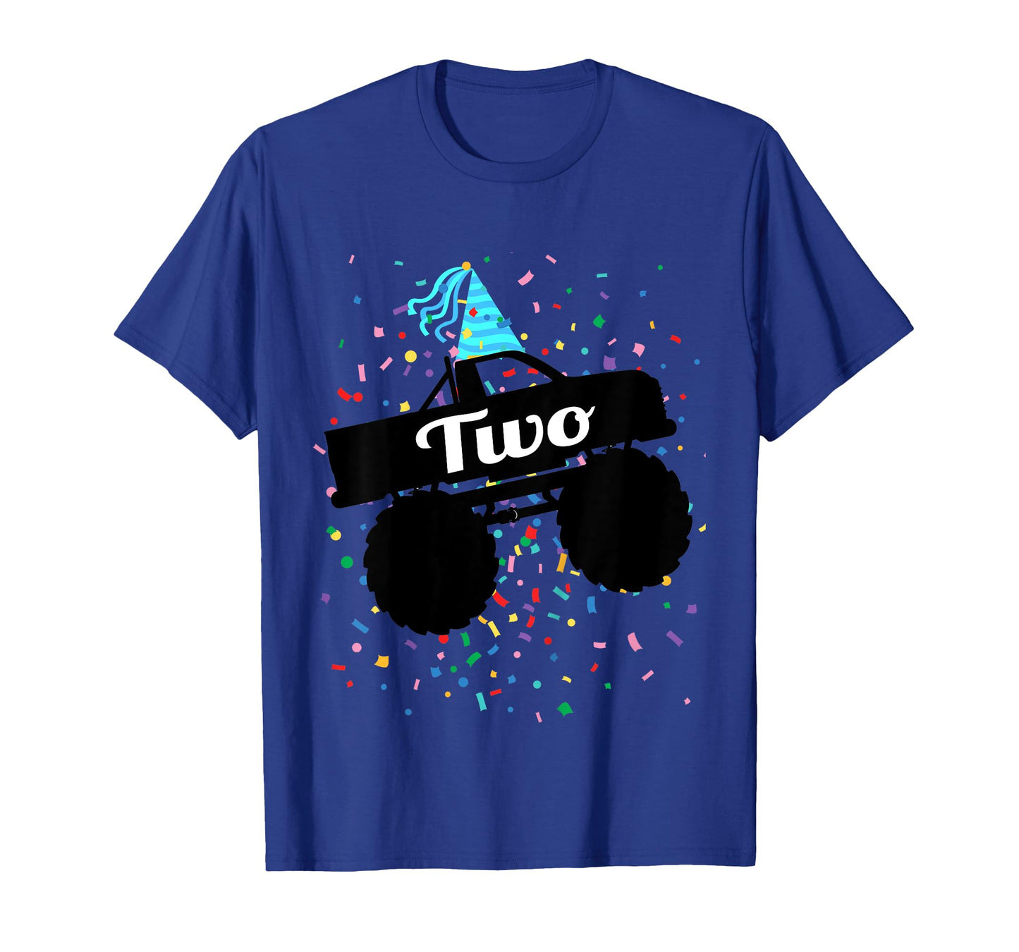 2 Year Old Monster Truck 2nd Birthday Toddler Shirt Gift T-Shirt
