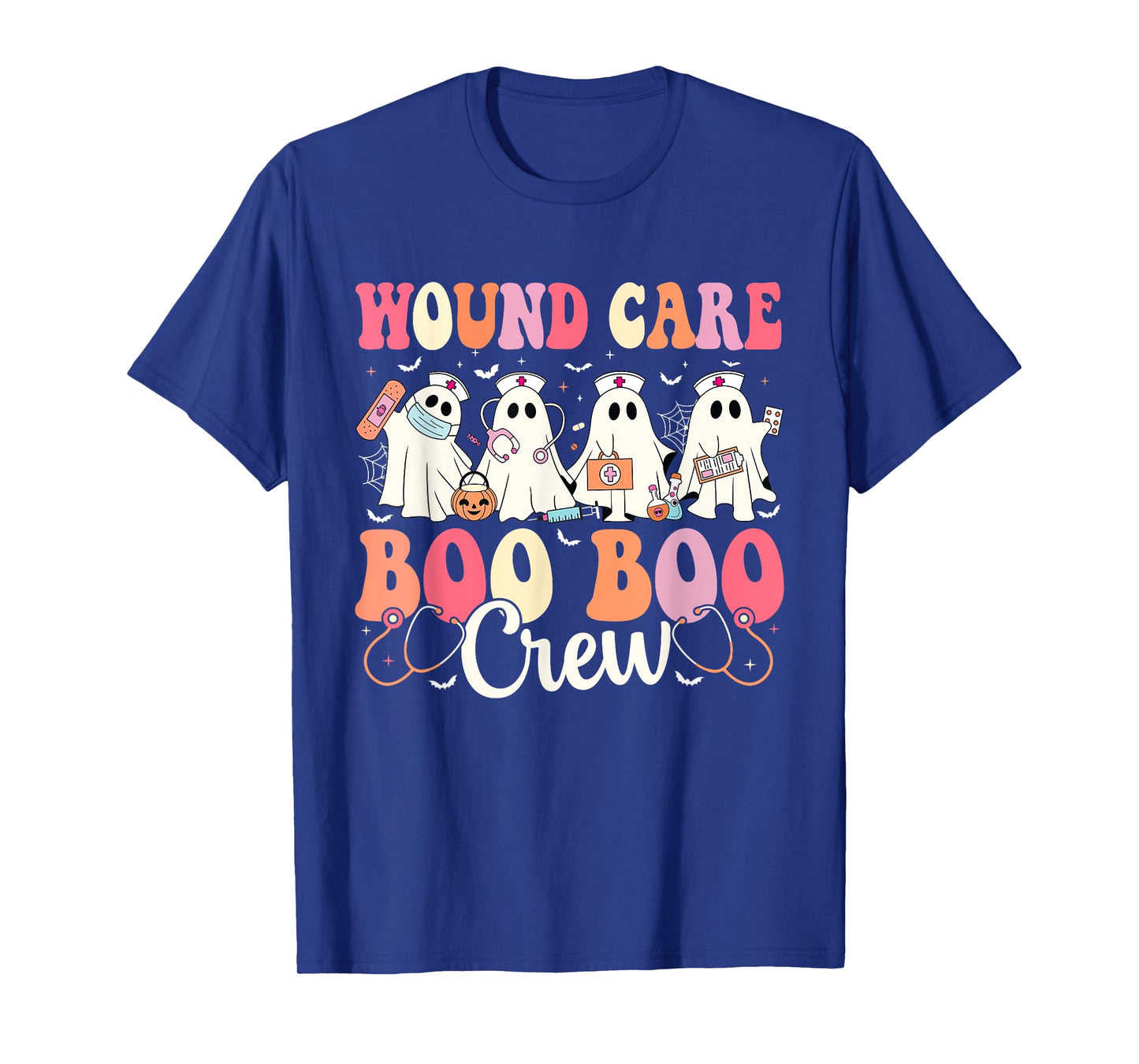 Wound Care Nurse Boo Boo Crew Ghost Halloween Wound Care T-Shirt