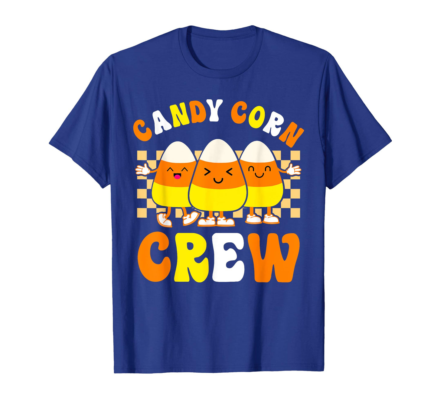 Groovy Candy Corn Crew Halloween Candy Costume T-Shirt