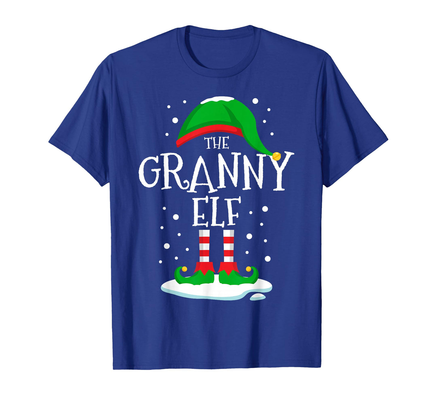 The Granny Elf Christmas Family Matching Xmas Grandma Funny T-Shirt