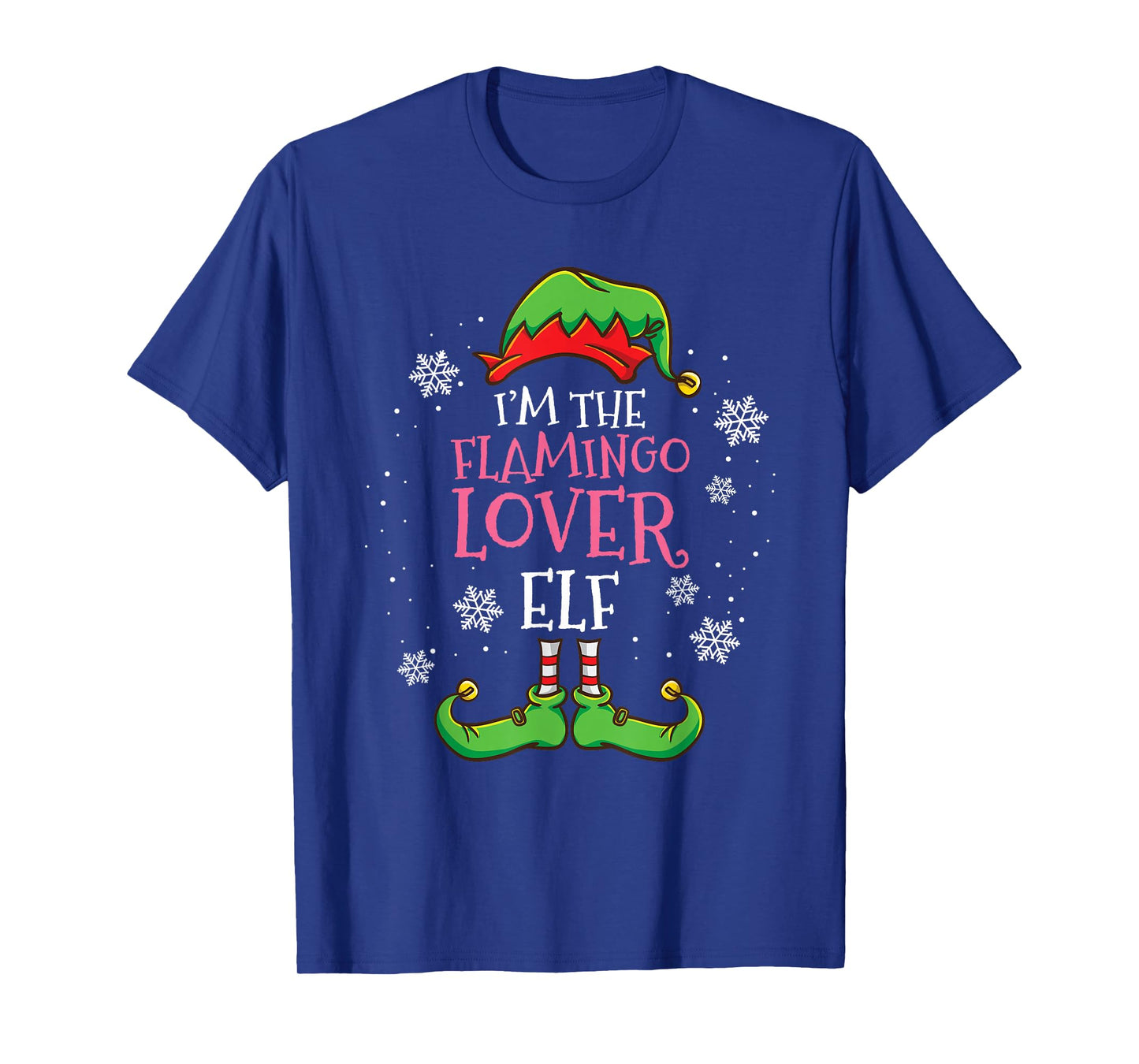 Im The Flamingo Lover Elf Christmas T-Shirt