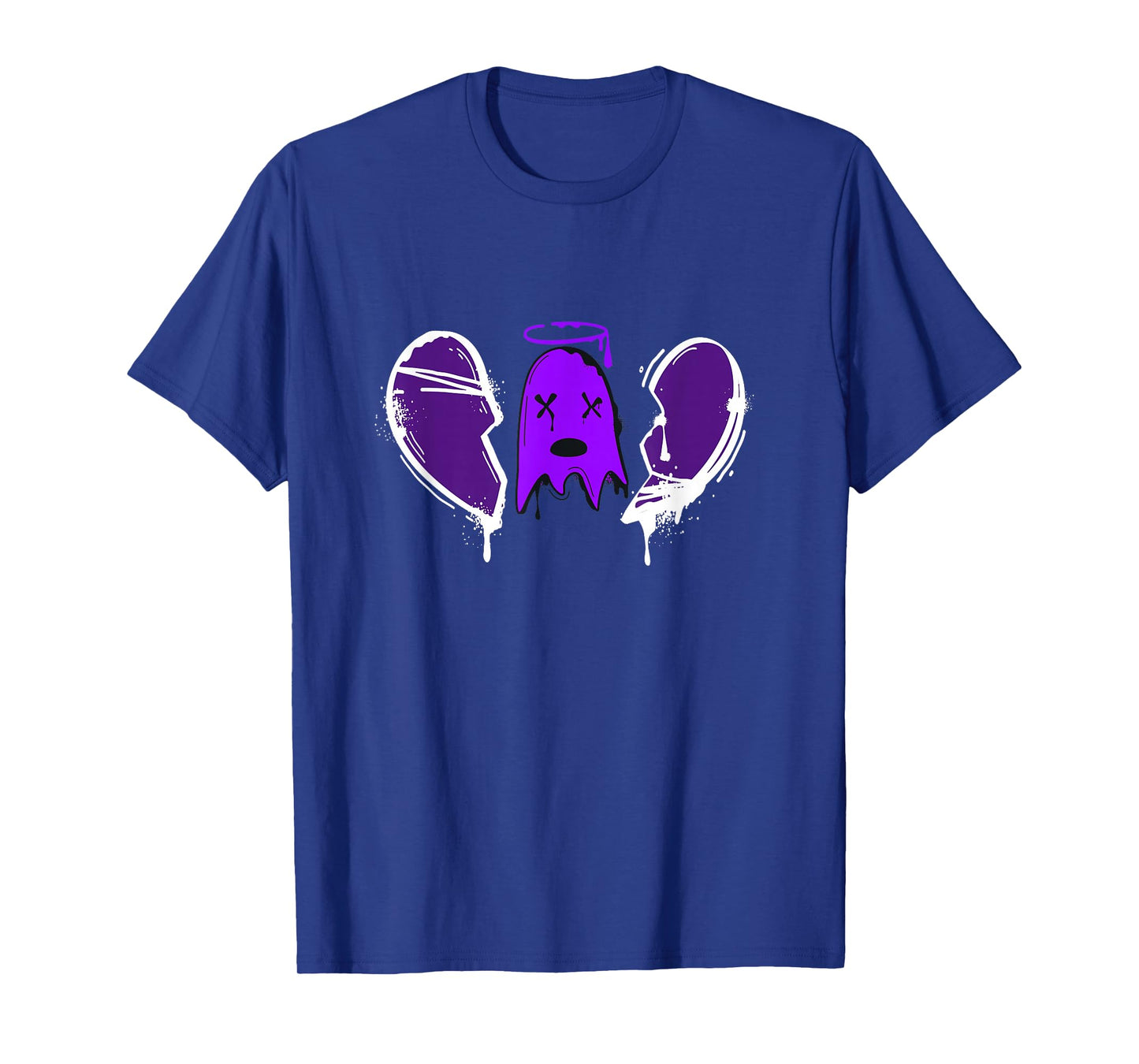 Purple Dead Inside Purple Color Graphic T-Shirt
