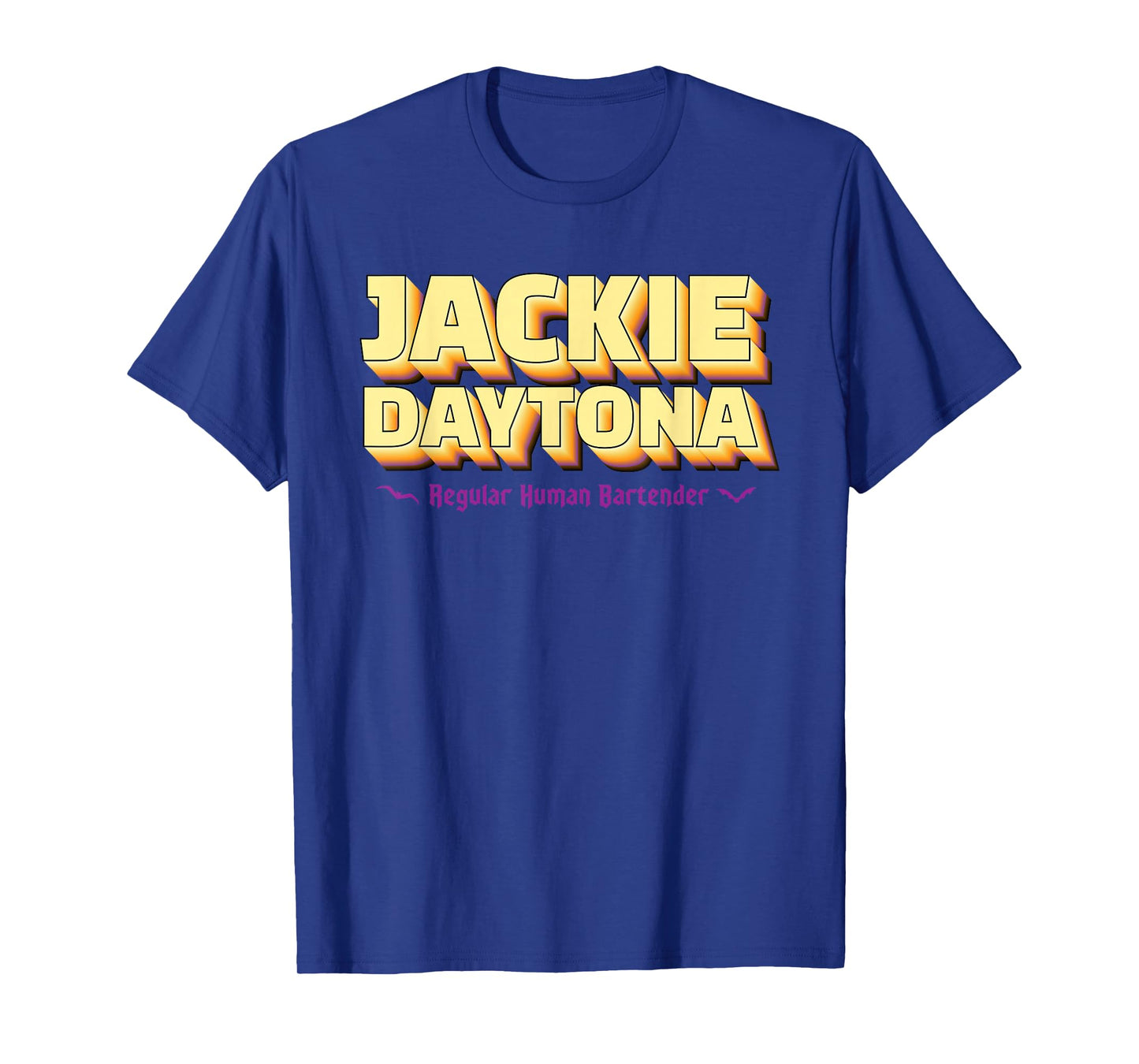 Jackie Daytona Regular Human Bartender Retro Design T-Shirt