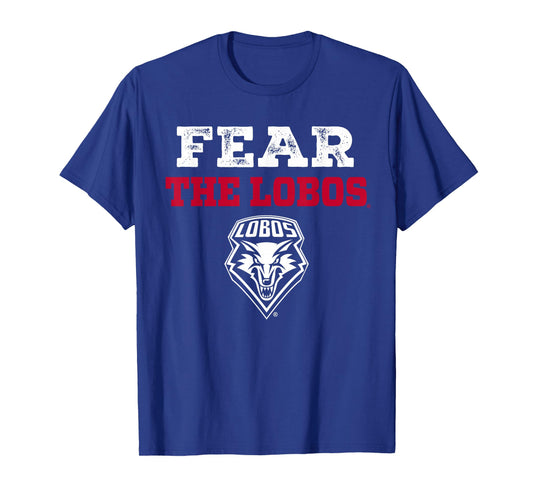 University of New Mexico Fear The Lobos Sports Fan T-Shirt